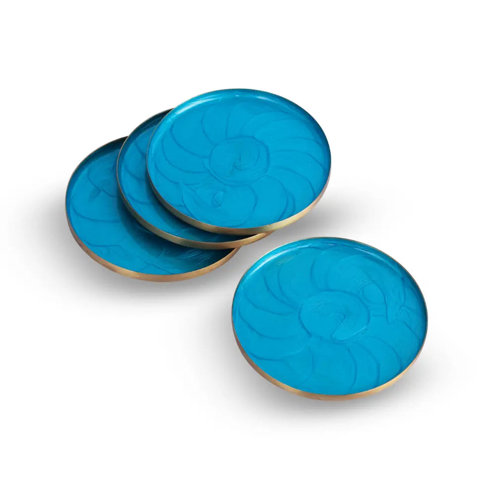Blue Ripple Coasters