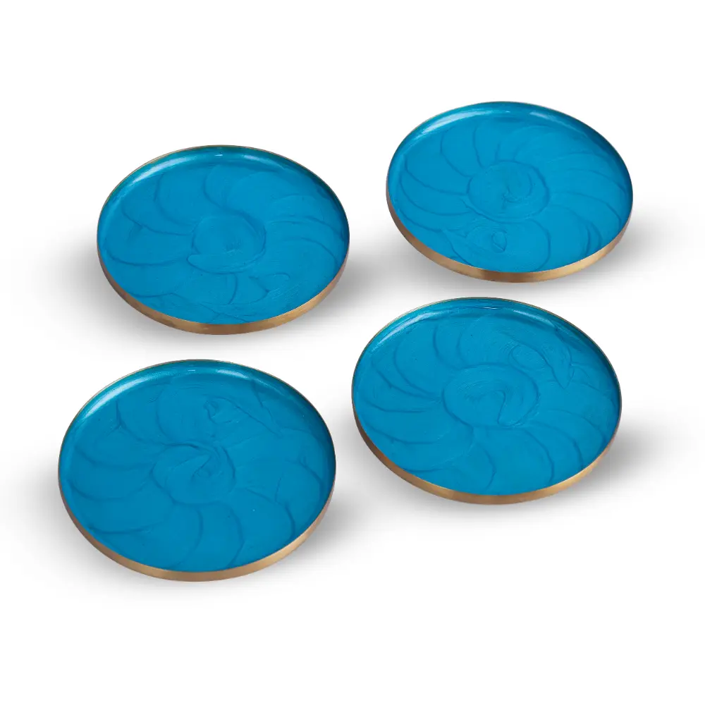 Blue Ripple Coasters