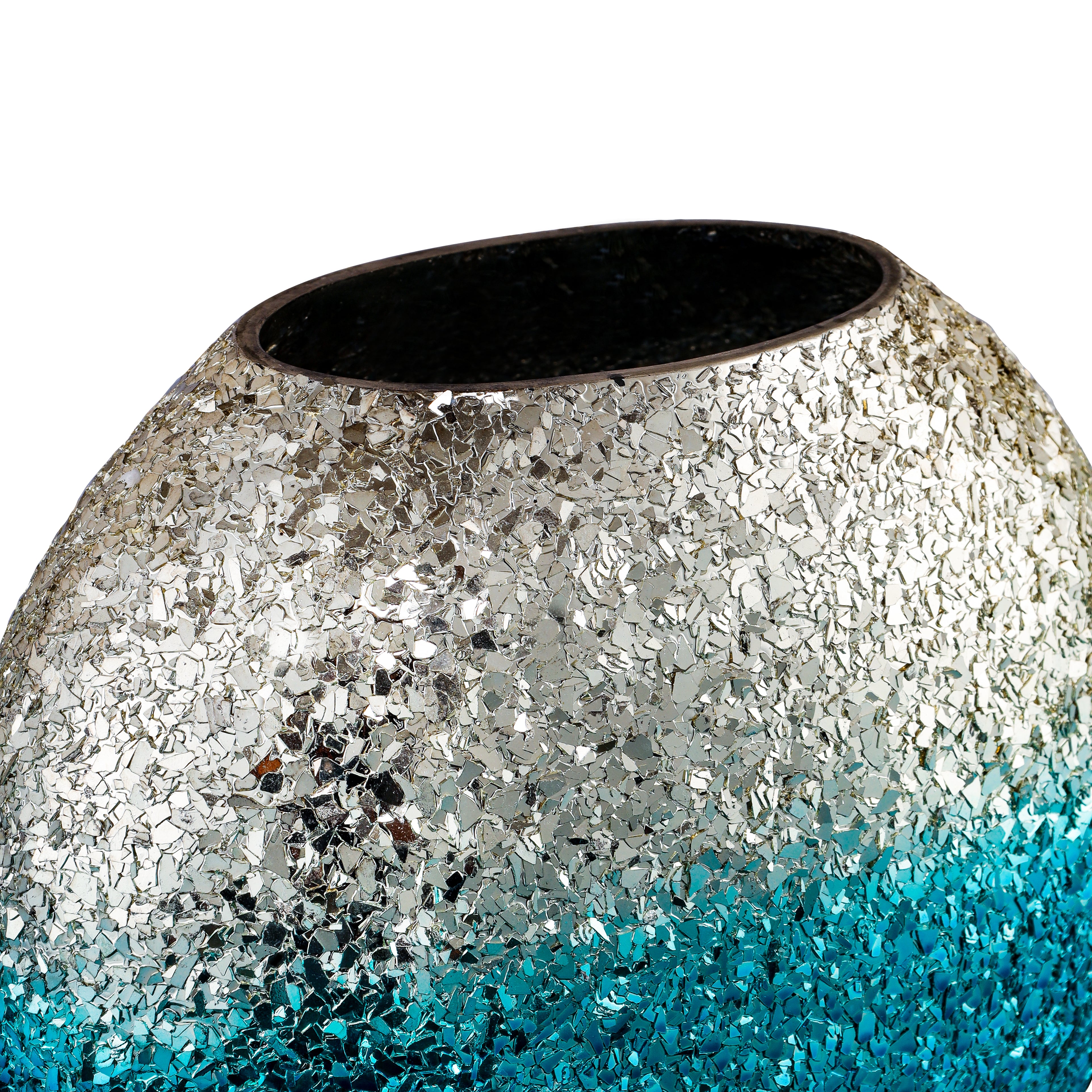 Luminous Glitter Vase - Blue Ombre