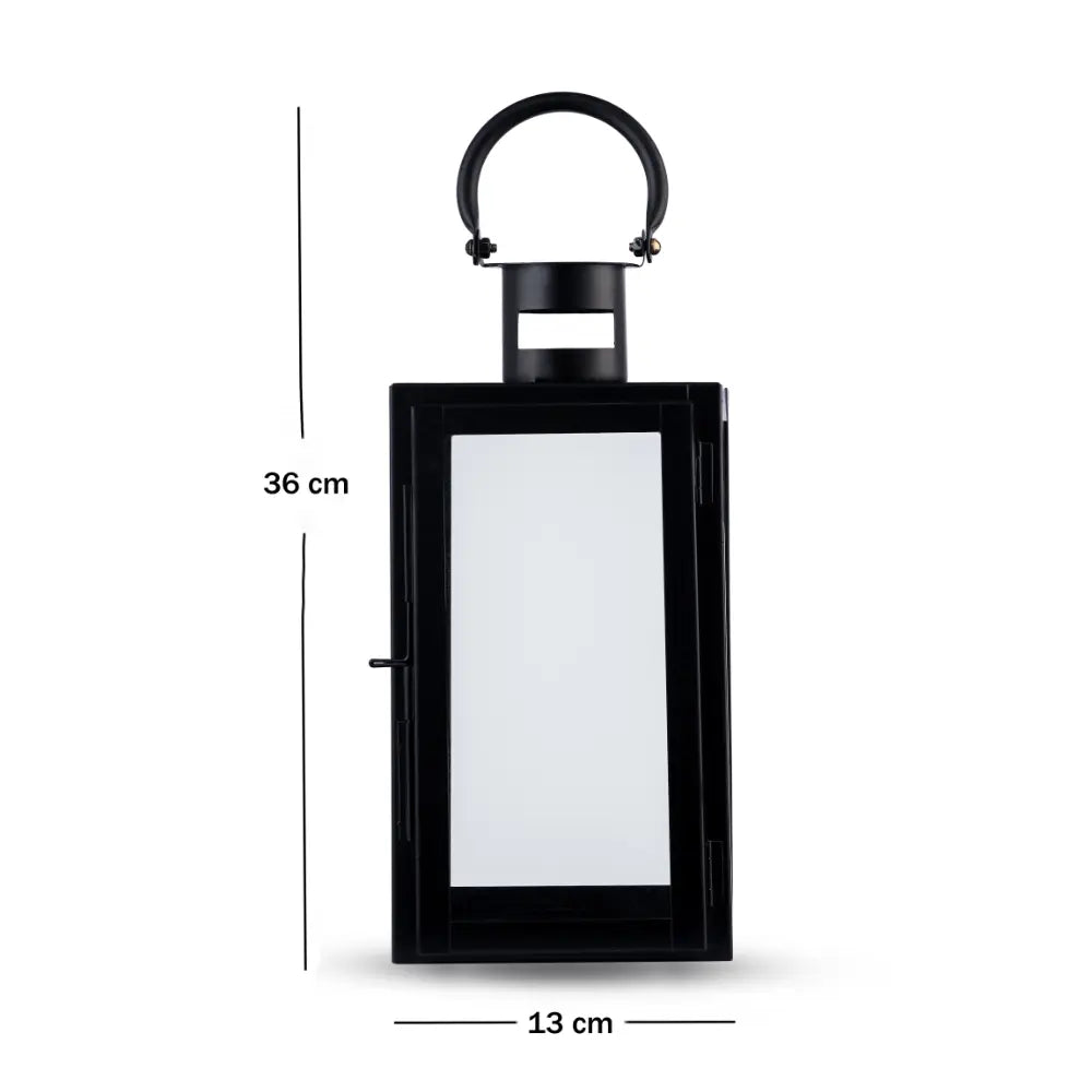 Garden Glow Lantern Black Small