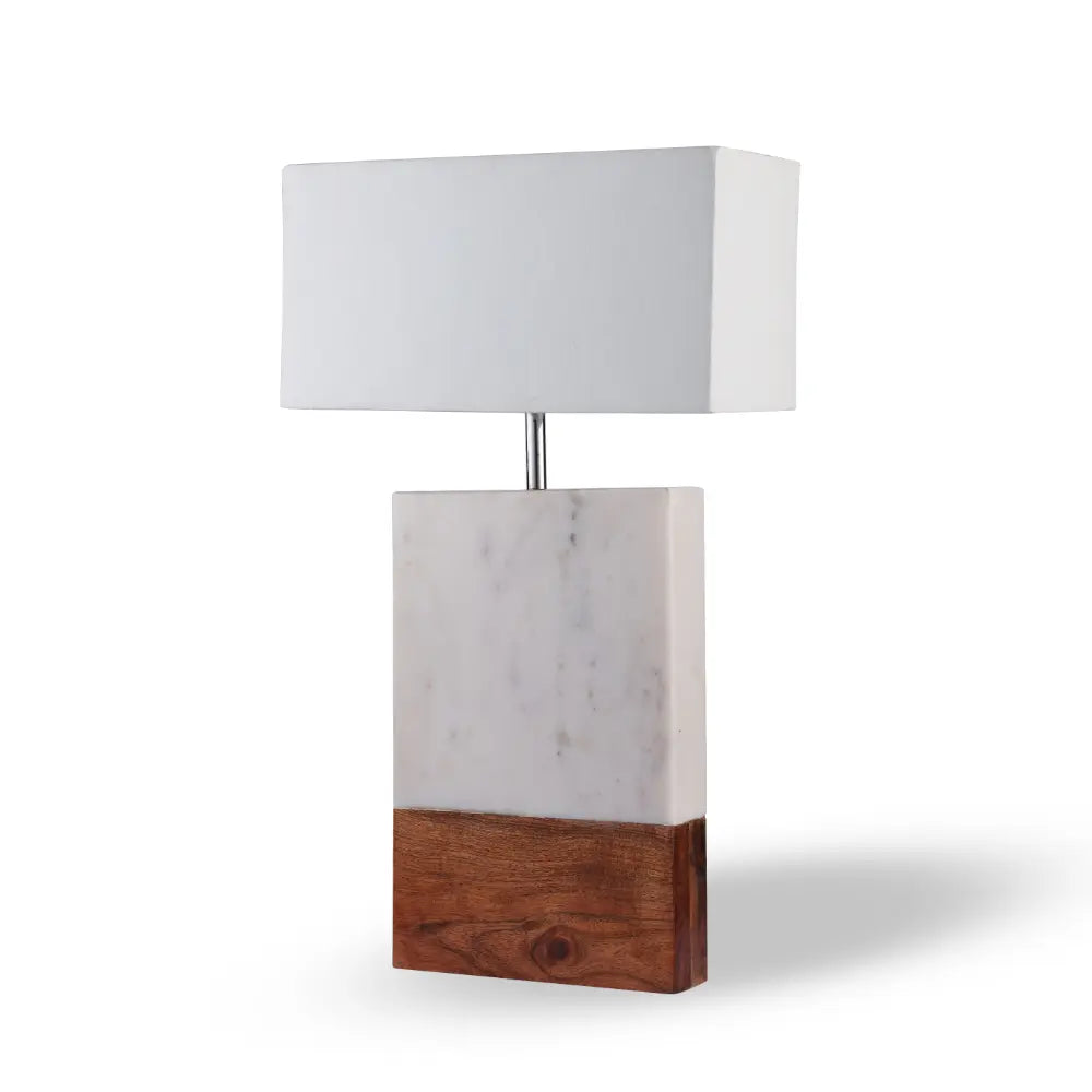 Ivory Marble Lamp