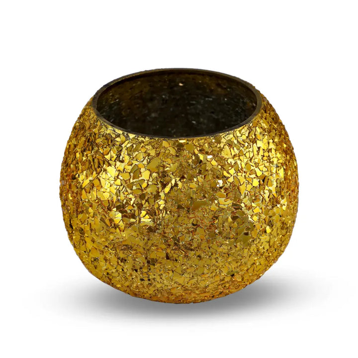 Luminous Glitter Votive - Gold