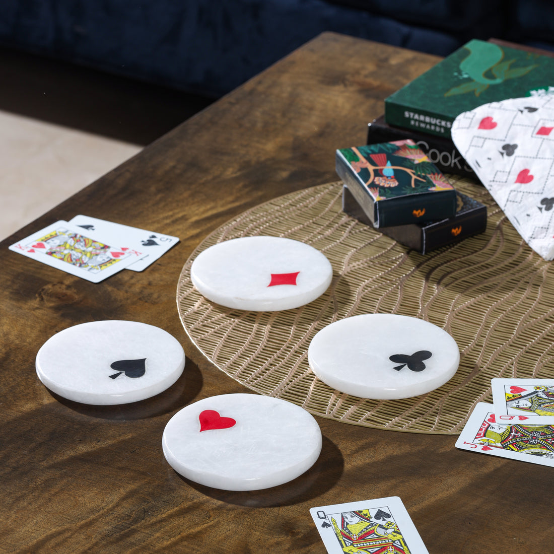 Casino Charm Coaster Set (4 Pc Set)