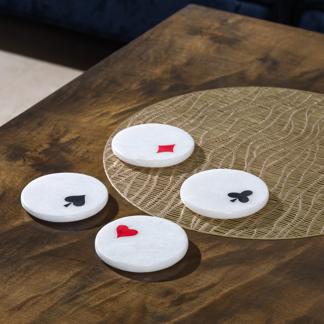 Casino Charm Coaster Set (4 Pc Set)