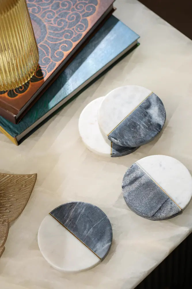 Dual Tone Circle Coasters