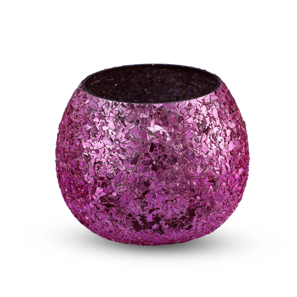 Luminous Glitter Votive - Pink
