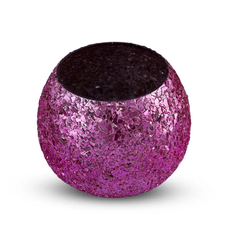 Luminous Glitter Votive - Pink