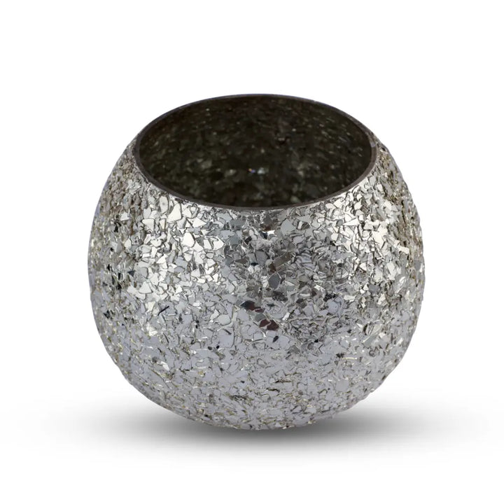 Luminous Glitter Votive - Silver