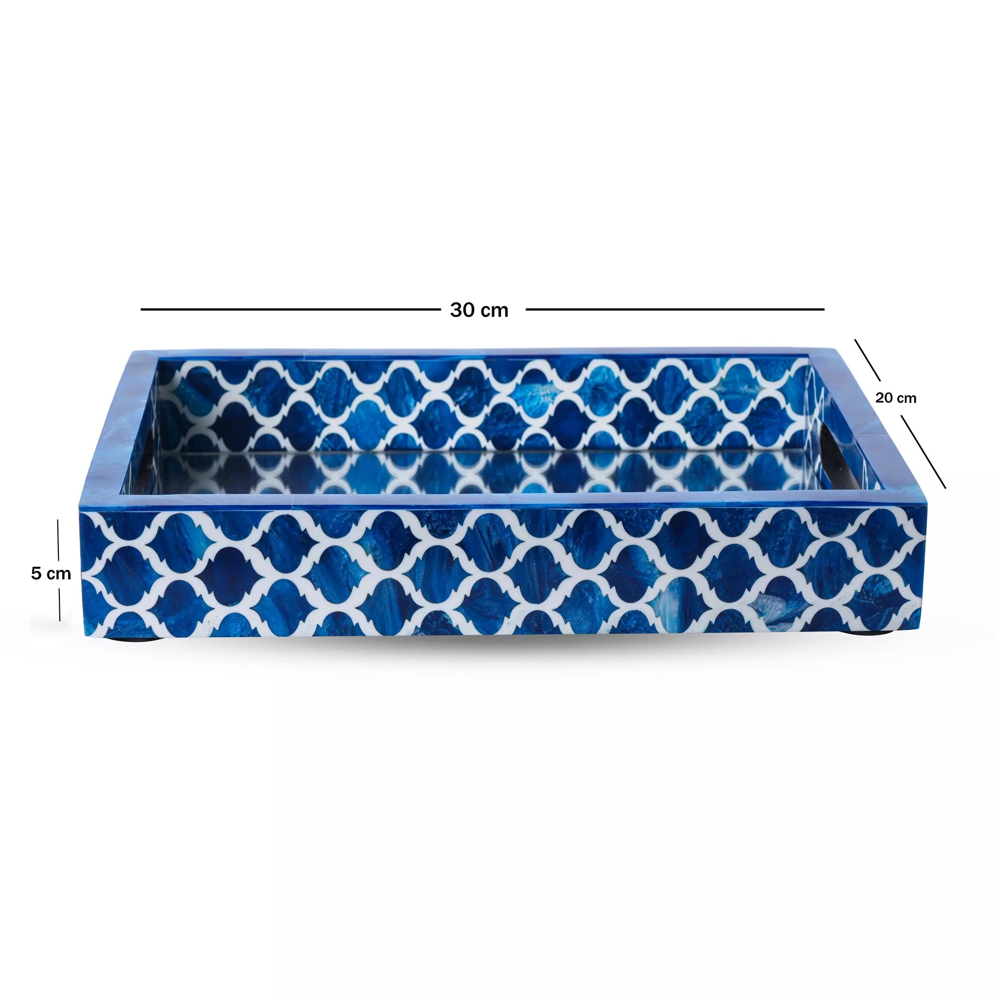Moroccan Blue Decorative Tray