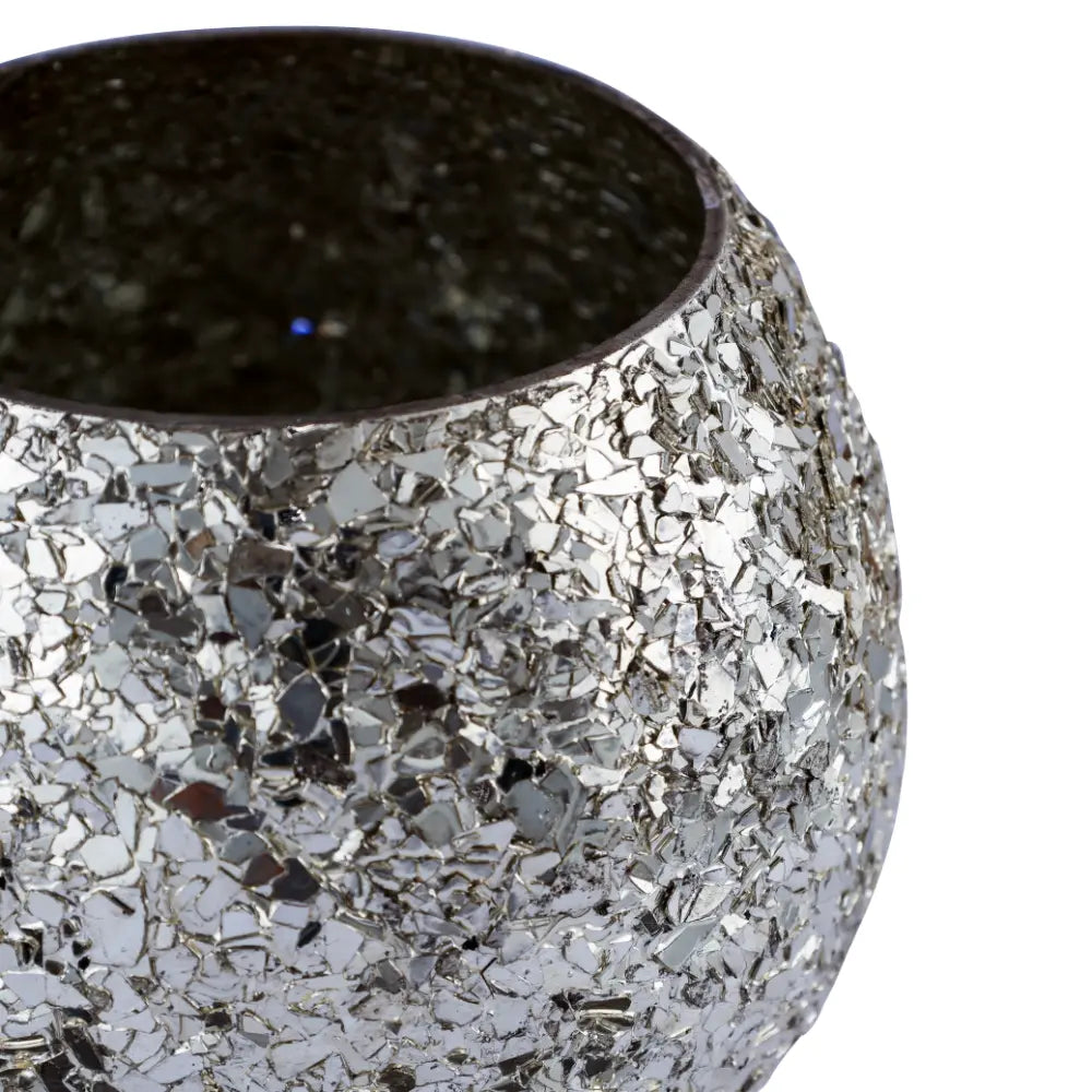 Luminous Glitter Votive - Silver