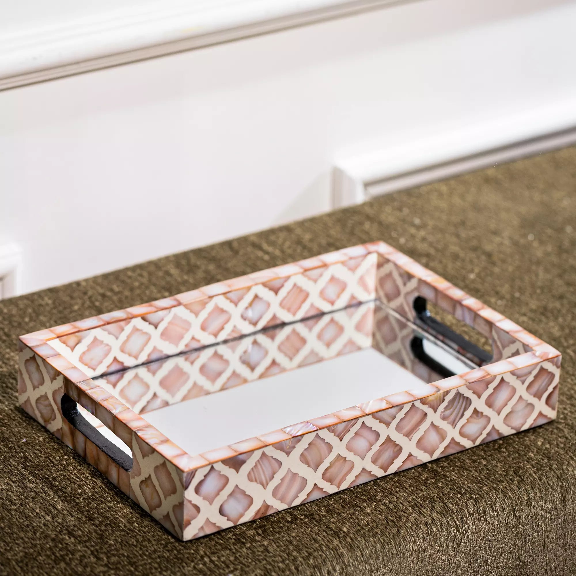 Rose Prism MOP Tray