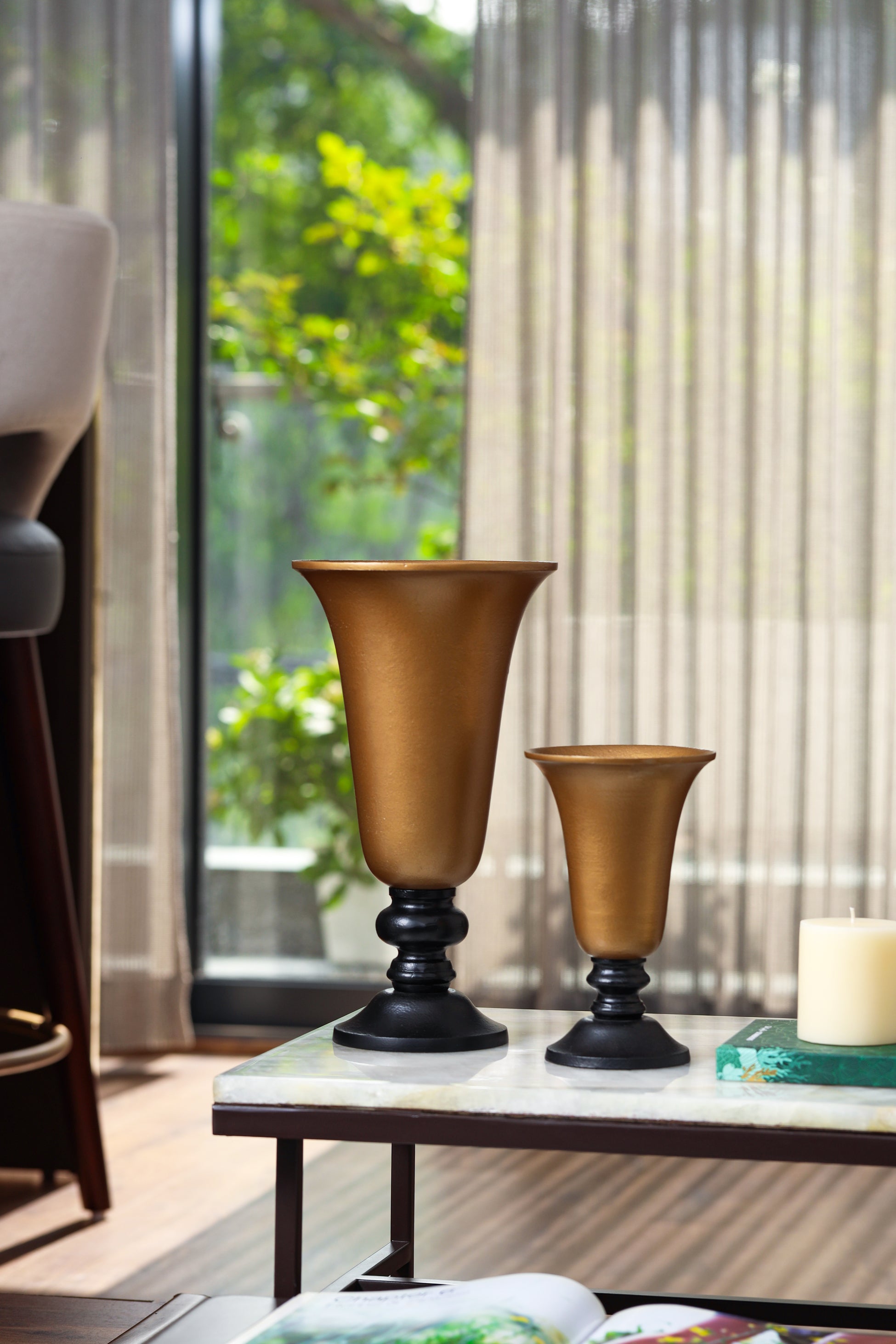 Vintage Two-Toned Vases