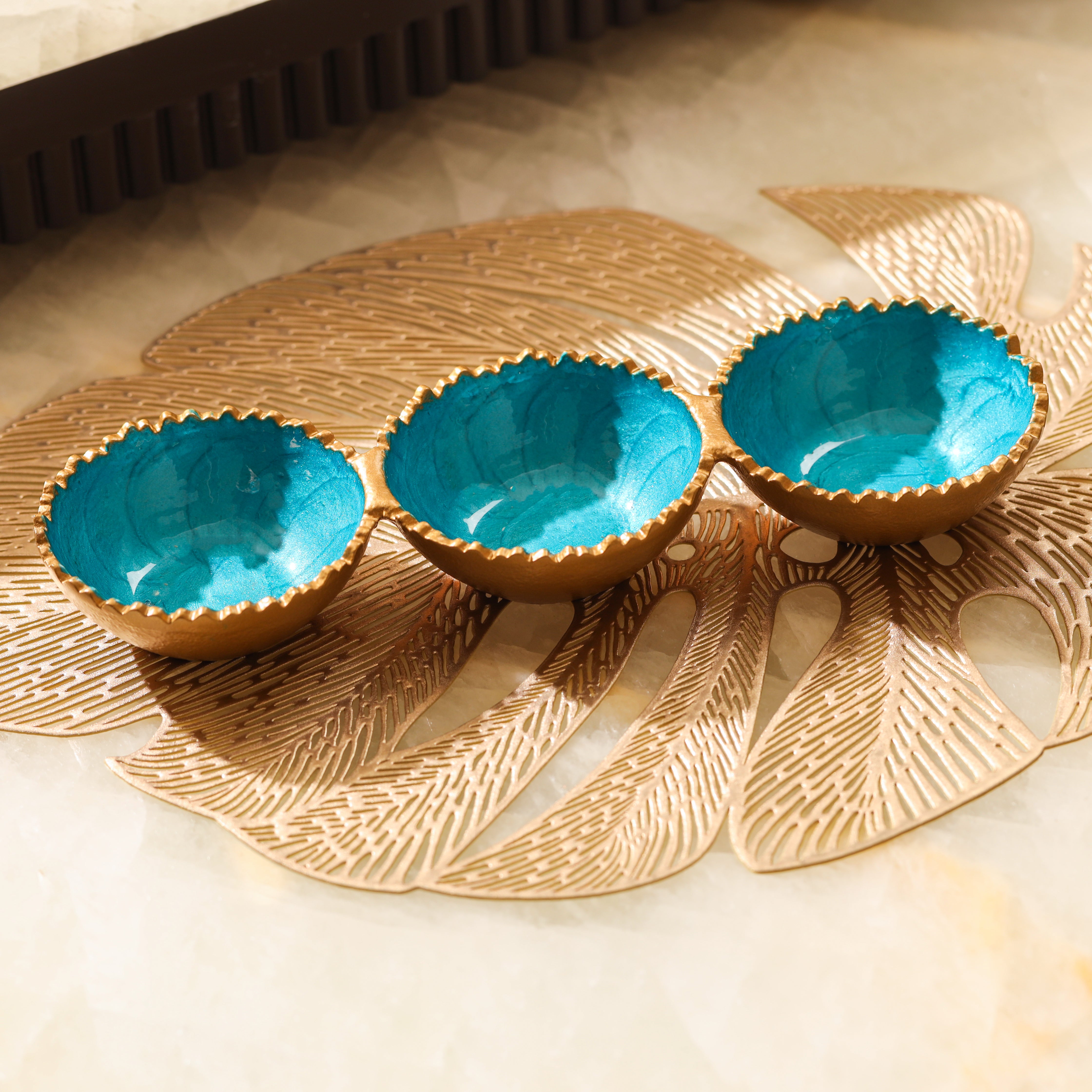 Rustic Blue Ripple Set