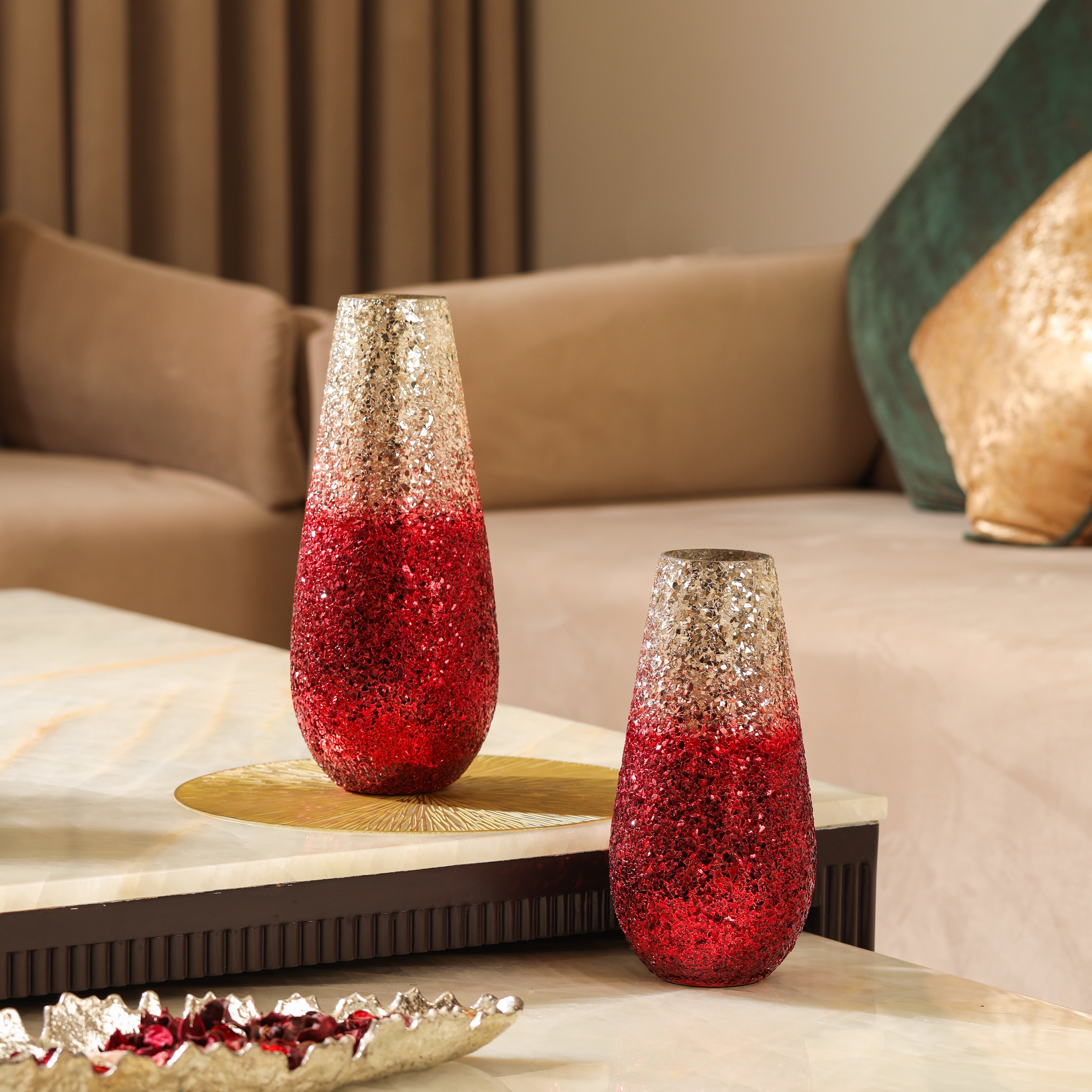 Ombre Elegance vase - Red