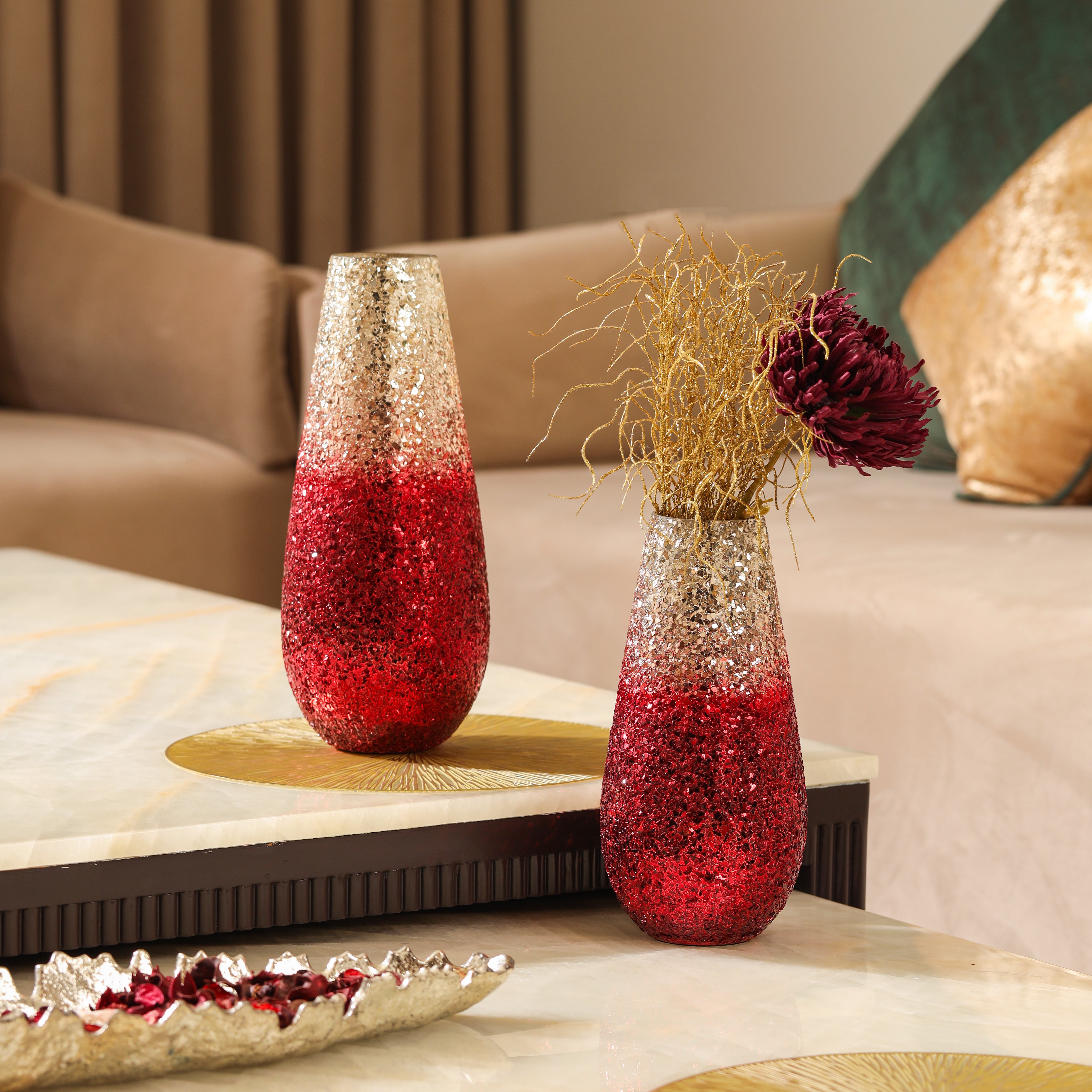 Ombre Elegance vase - Red