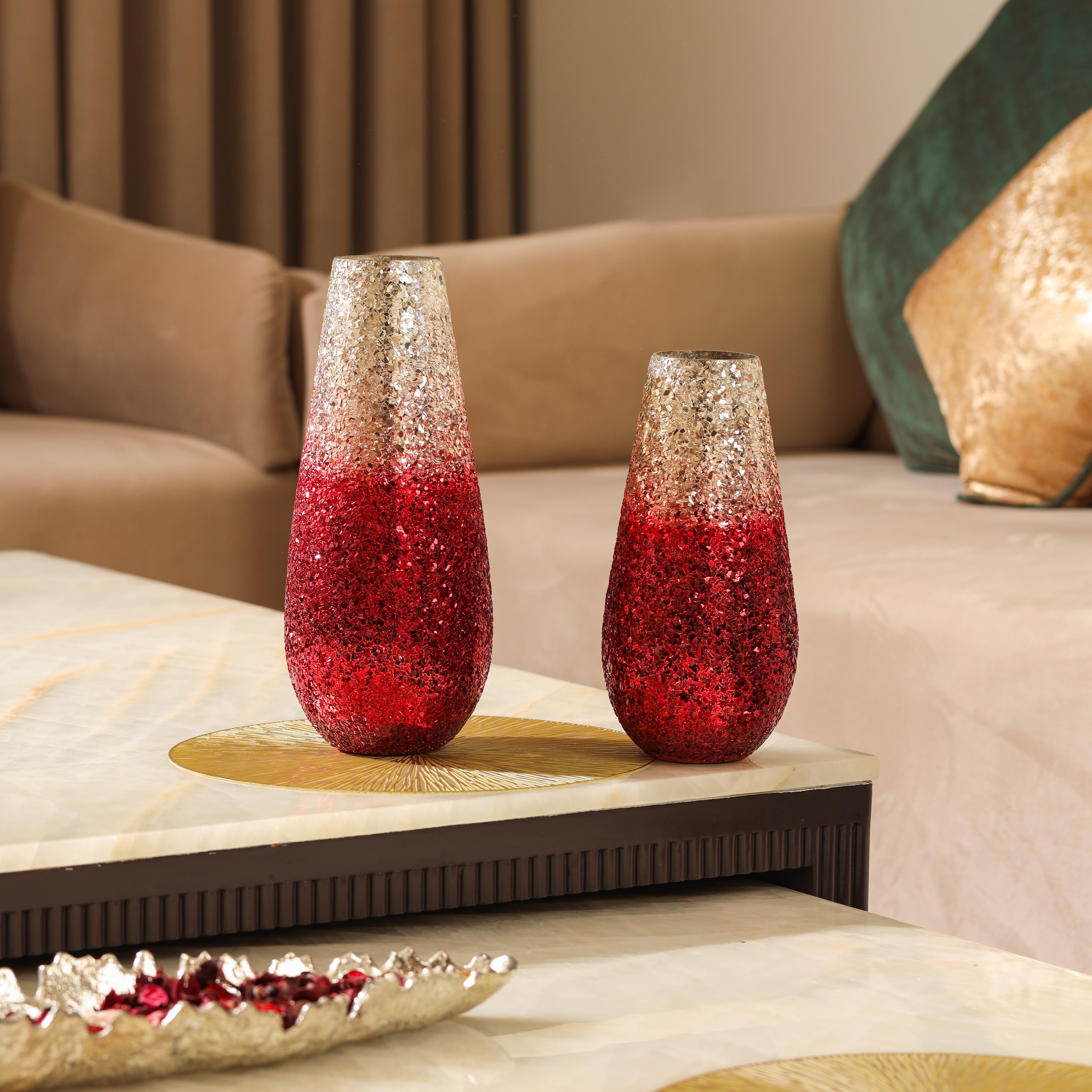 Ombre Elegance vase - Red