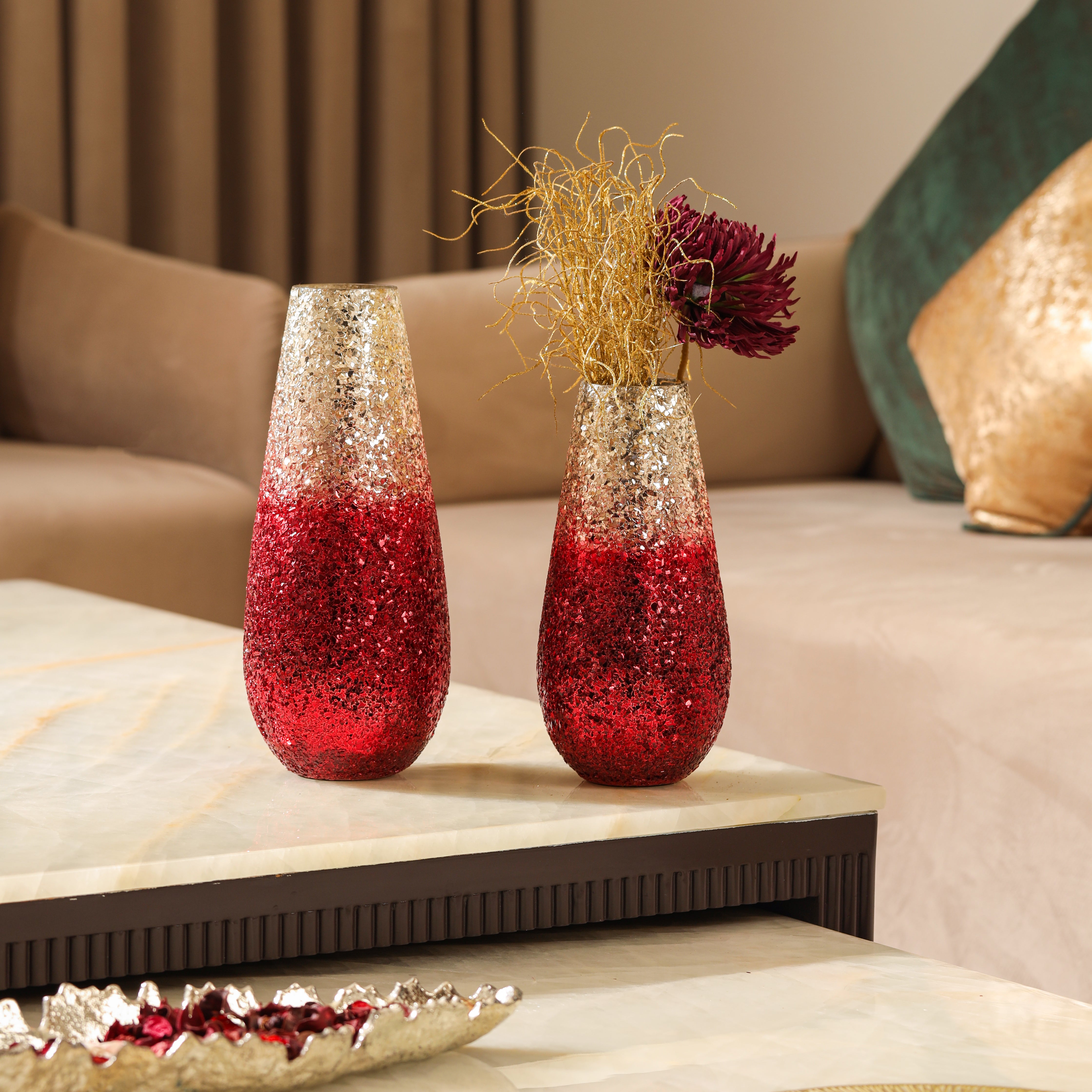 Ombre Elegance vase - Red