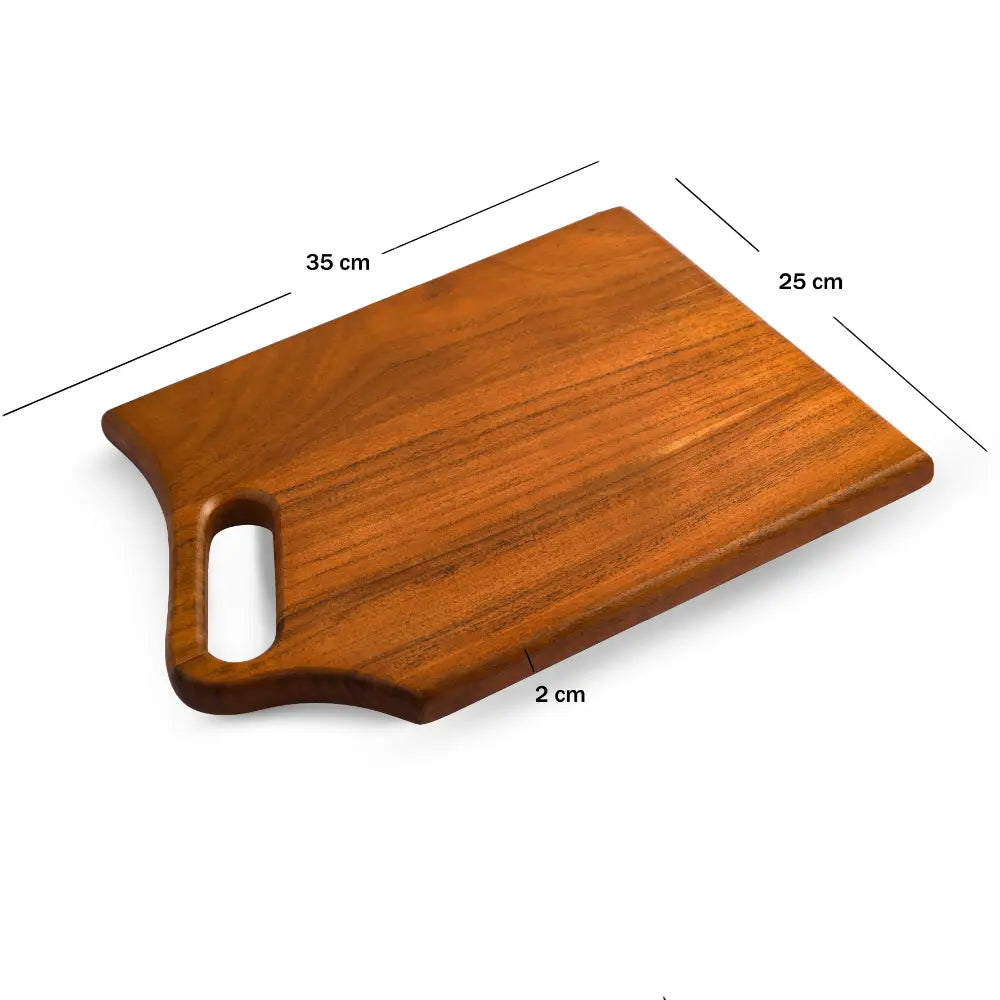 Timber Handle Square Chopping Board