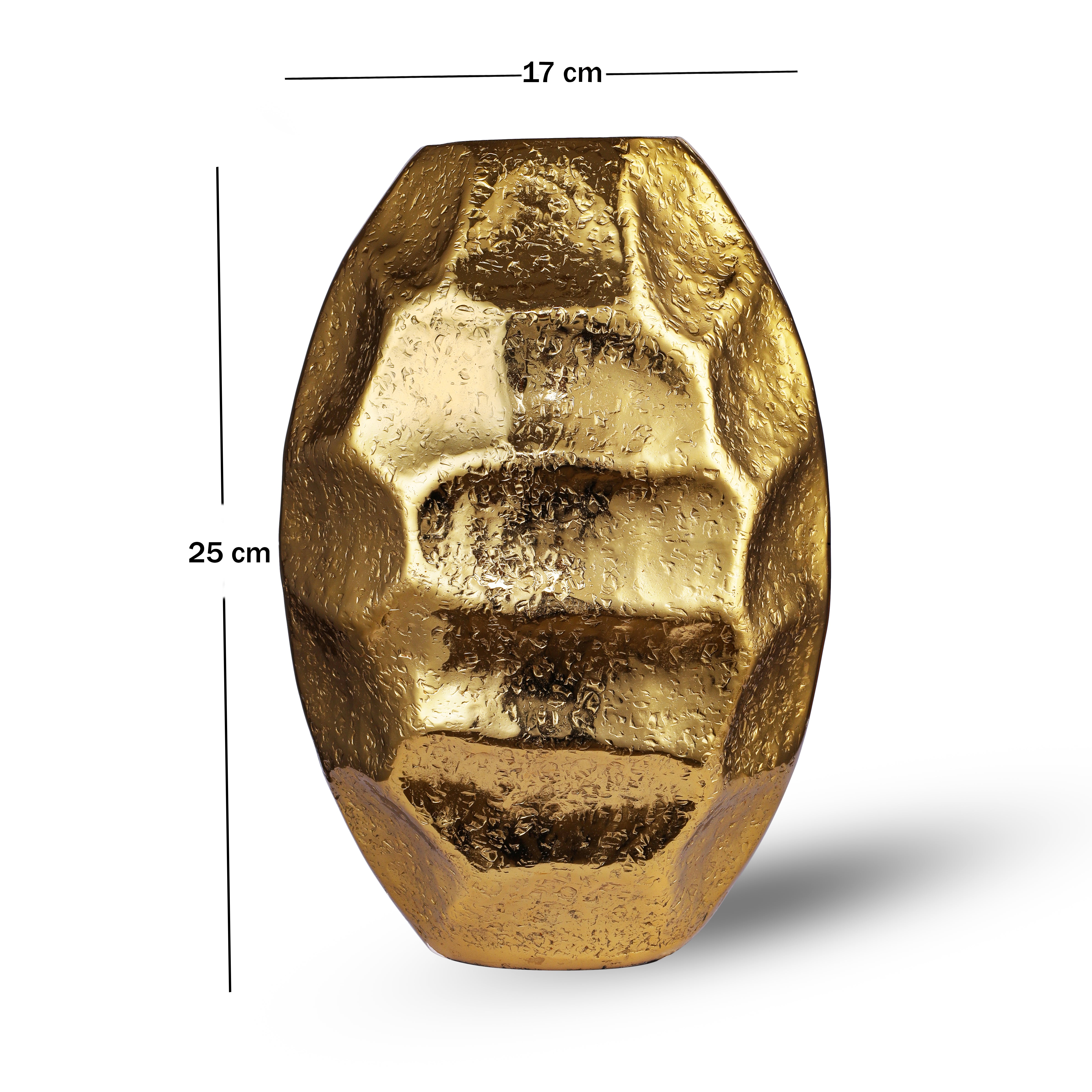 Golden Earth Textured Vase-Small