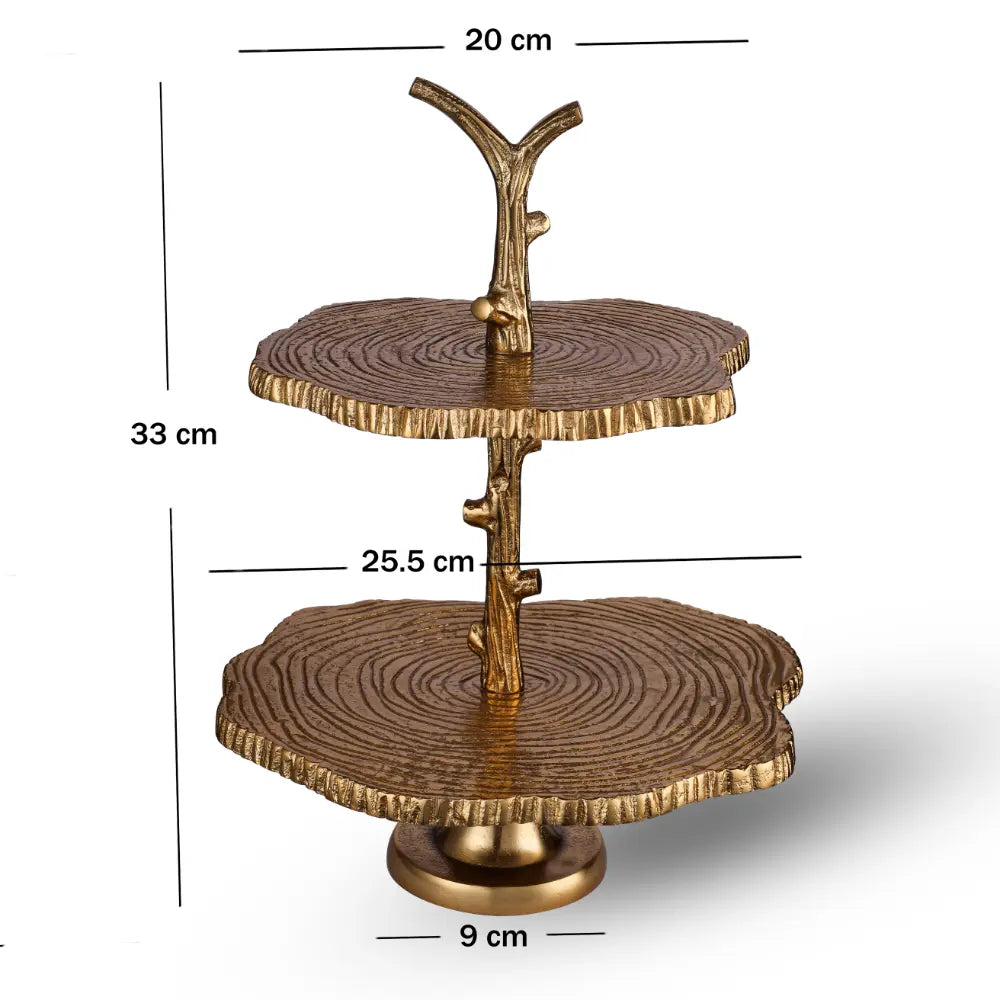 Tree of Gold Tiered Stand