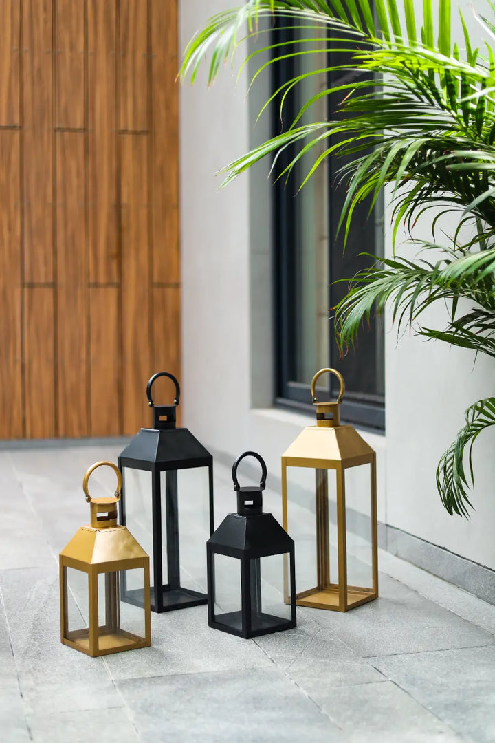 Metro Luxe Lantern Black Medium