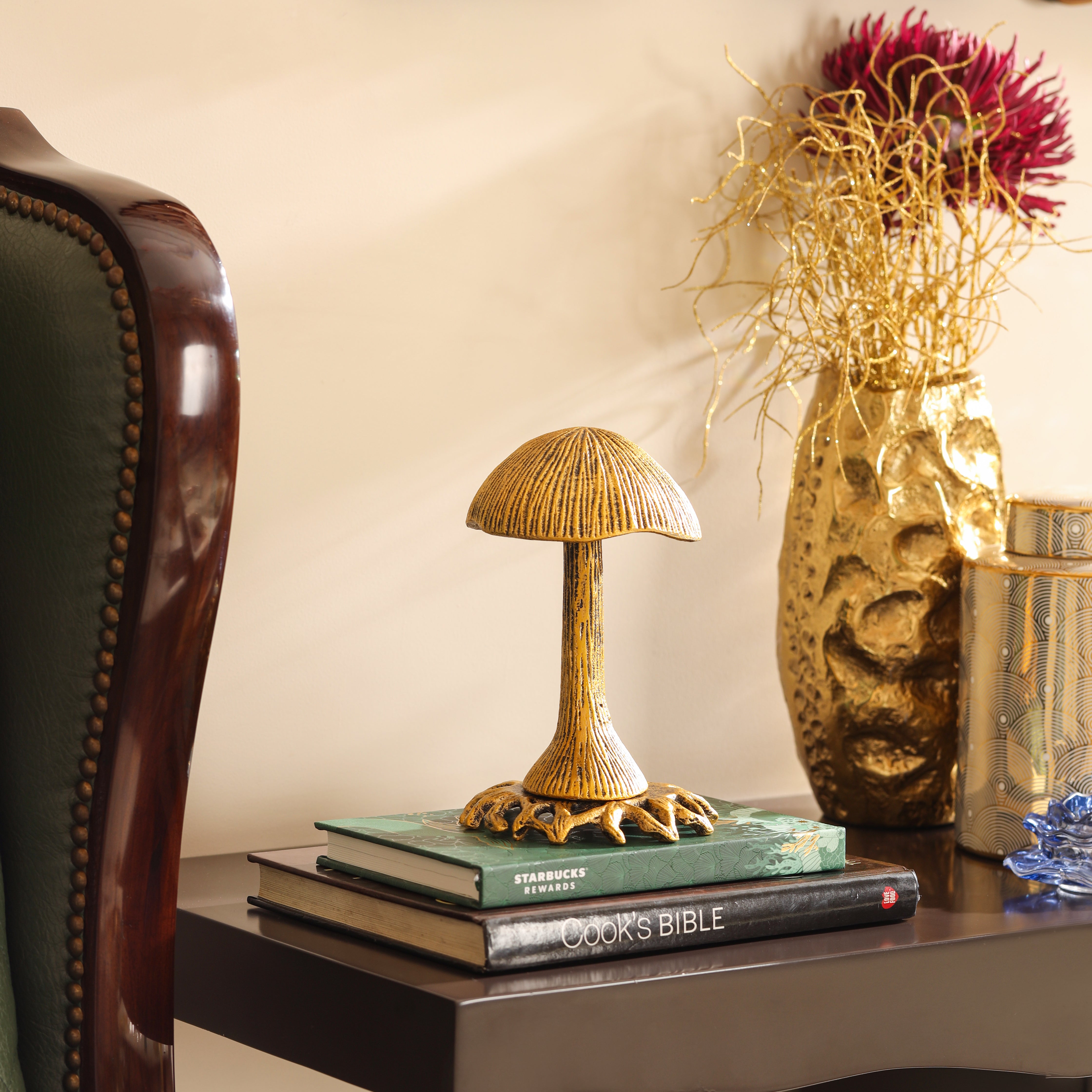 Rustic Mushroom Sculpture