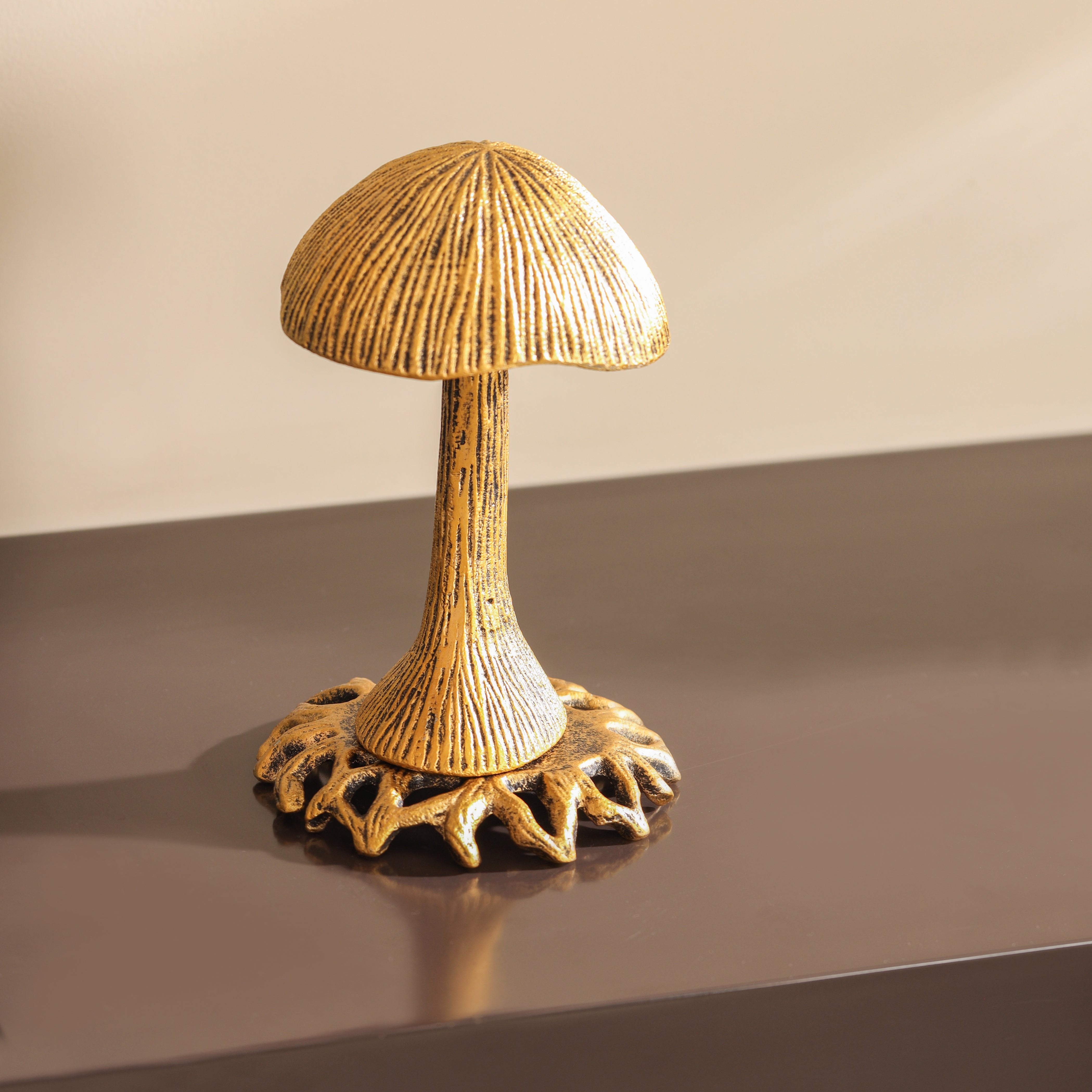 Rustic Mushroom Sculpture