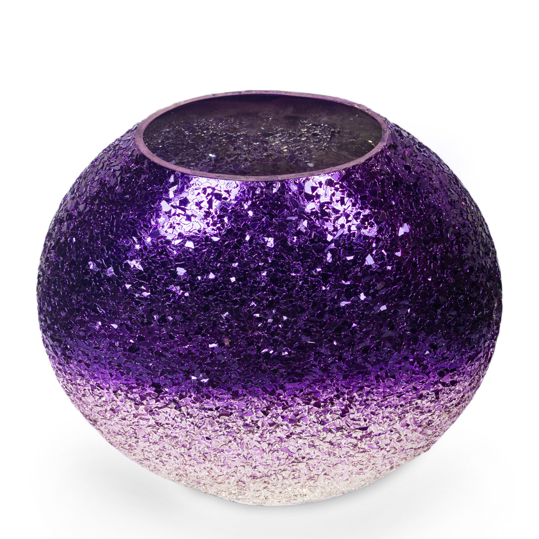 Luminous Glitter Vase - Purple Ombre