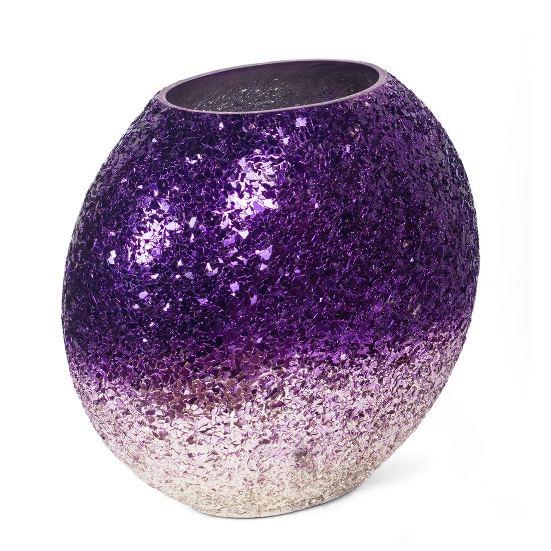 Luminous Glitter Vase - Purple Ombre