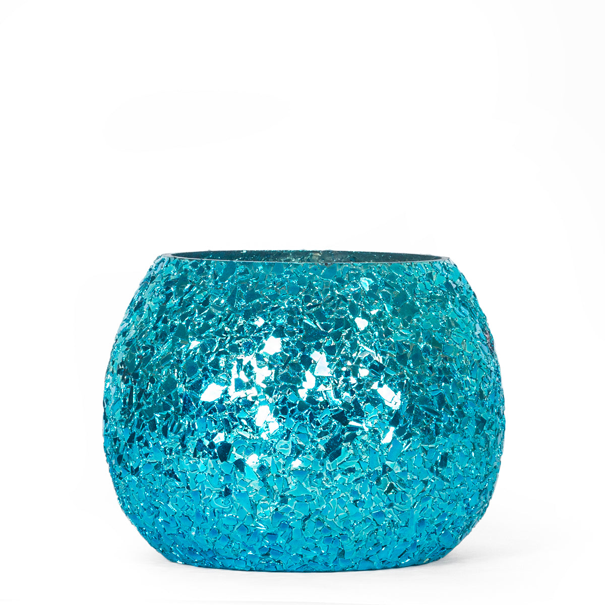 Luminous Glitter Votive-Blue