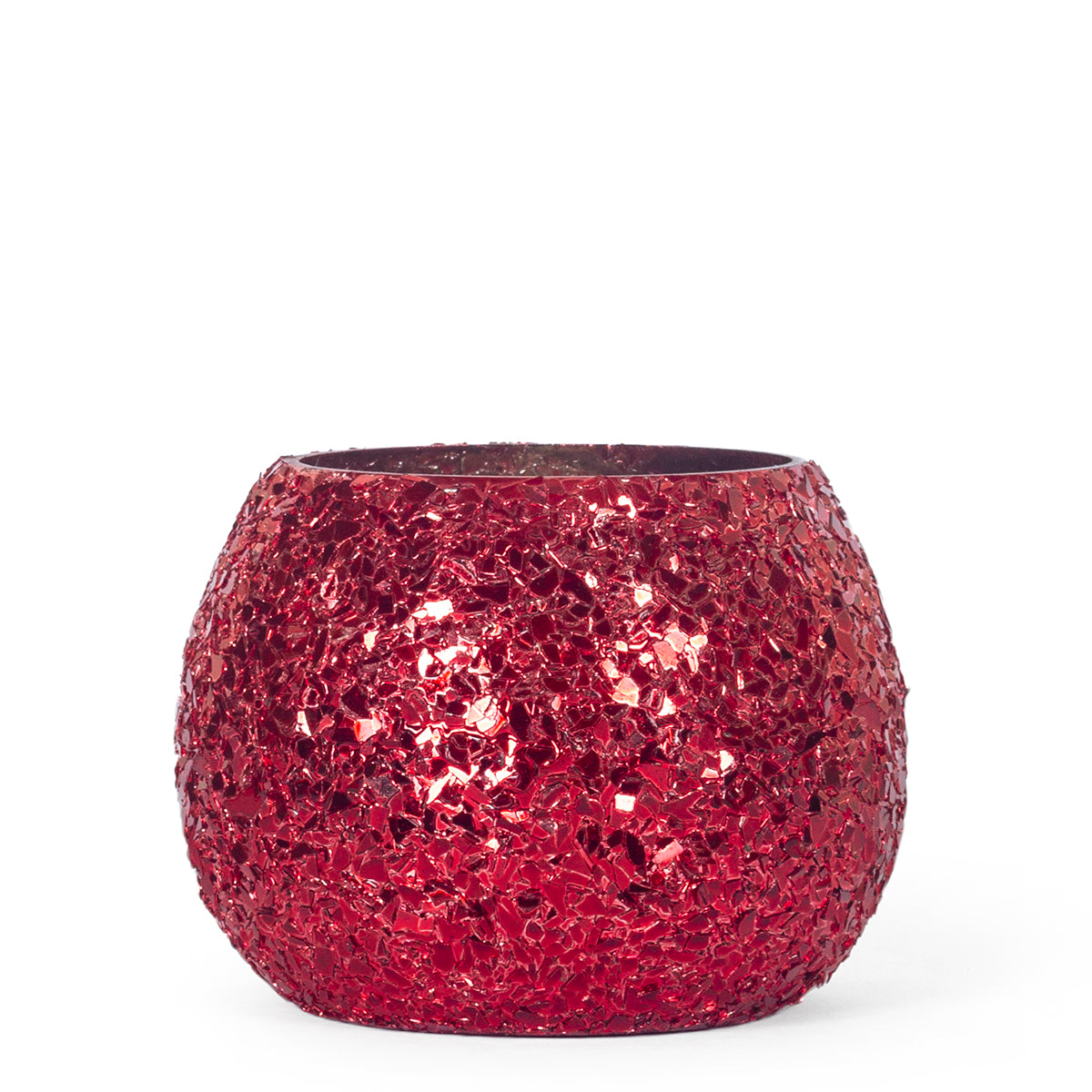 Luminous Glitter Votive-Red