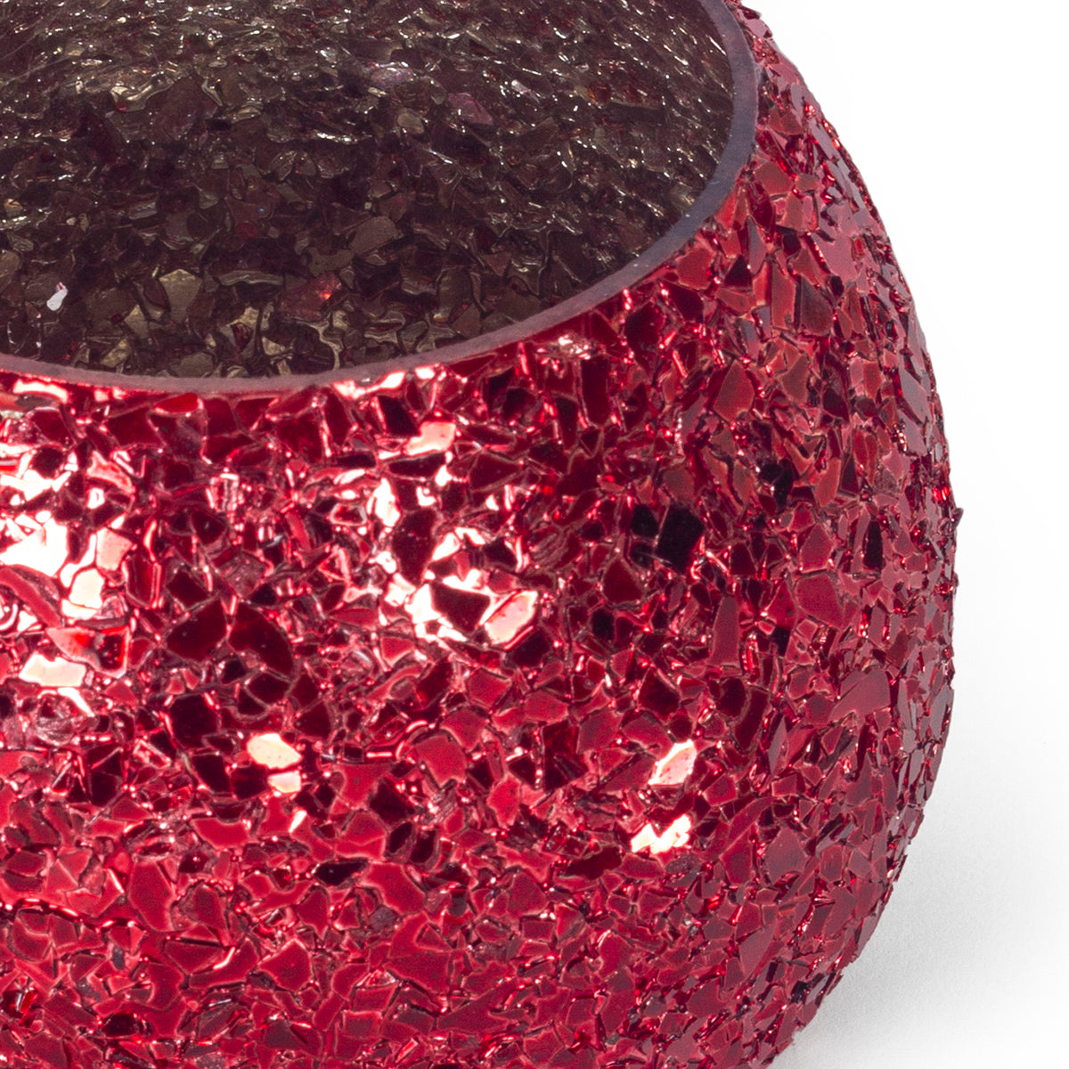 Luminous Glitter Votive-Red
