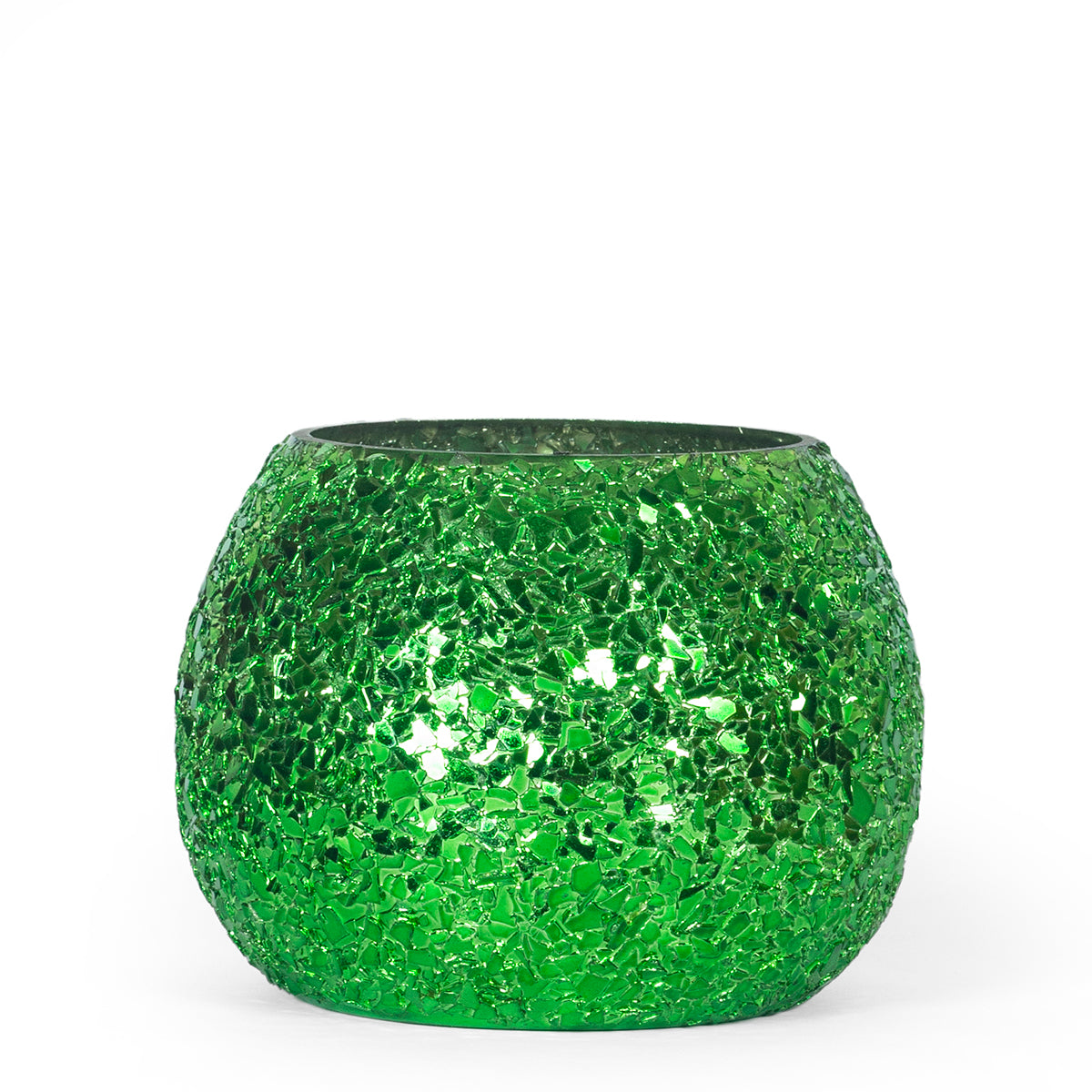 Luminous Glitter Votive-Green