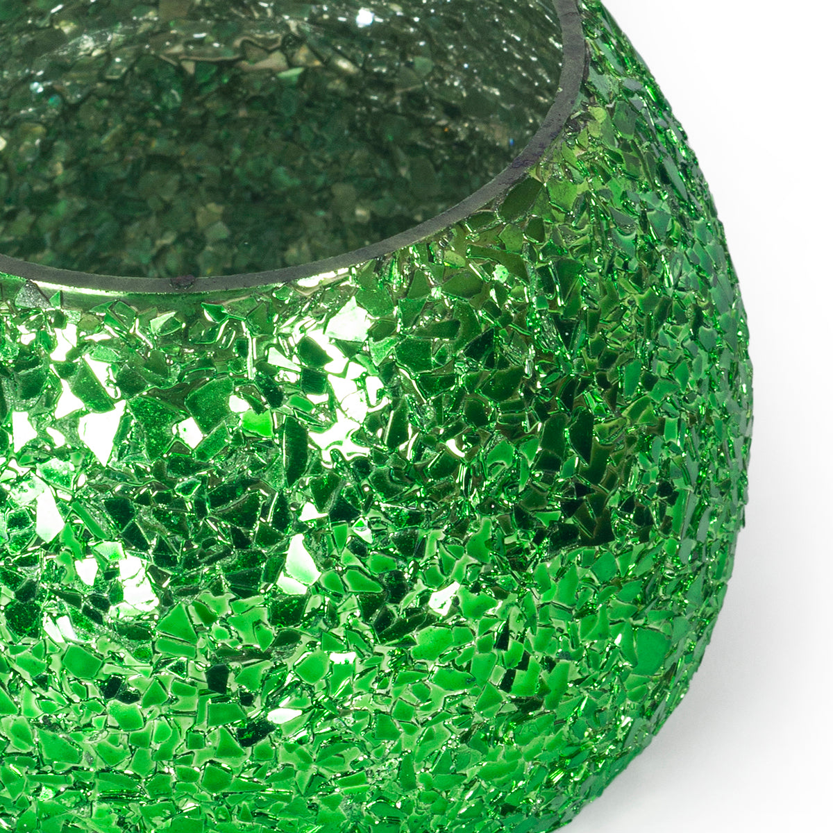 Luminous Glitter Votive-Green