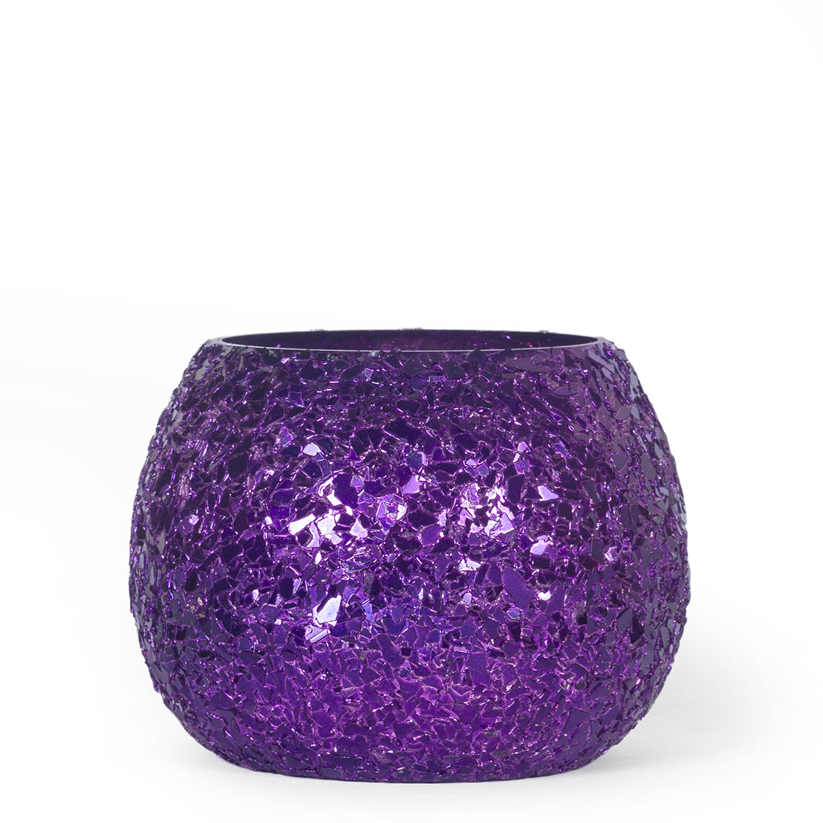Luminous Glitter Votive-Purple