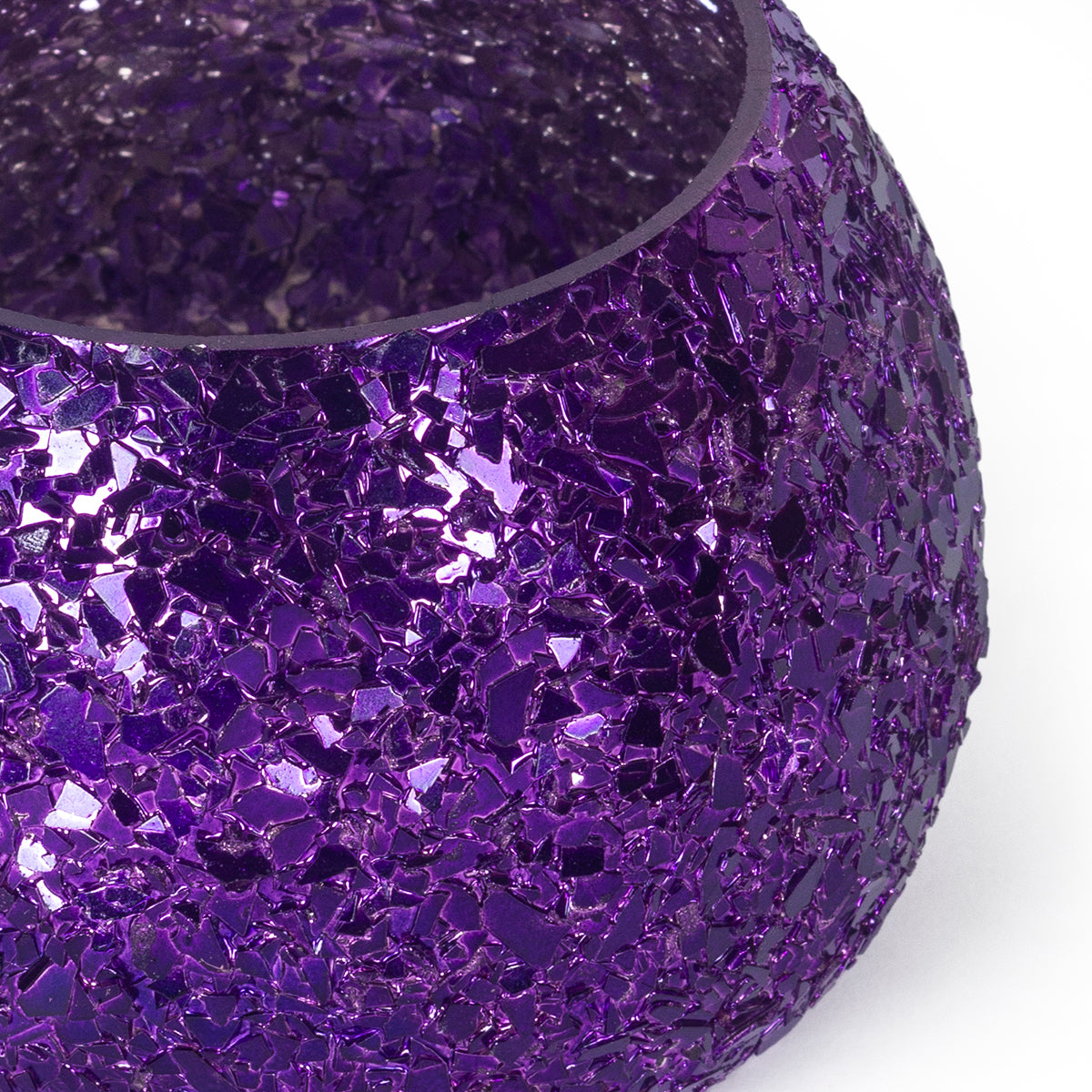 Luminous Glitter Votive-Purple