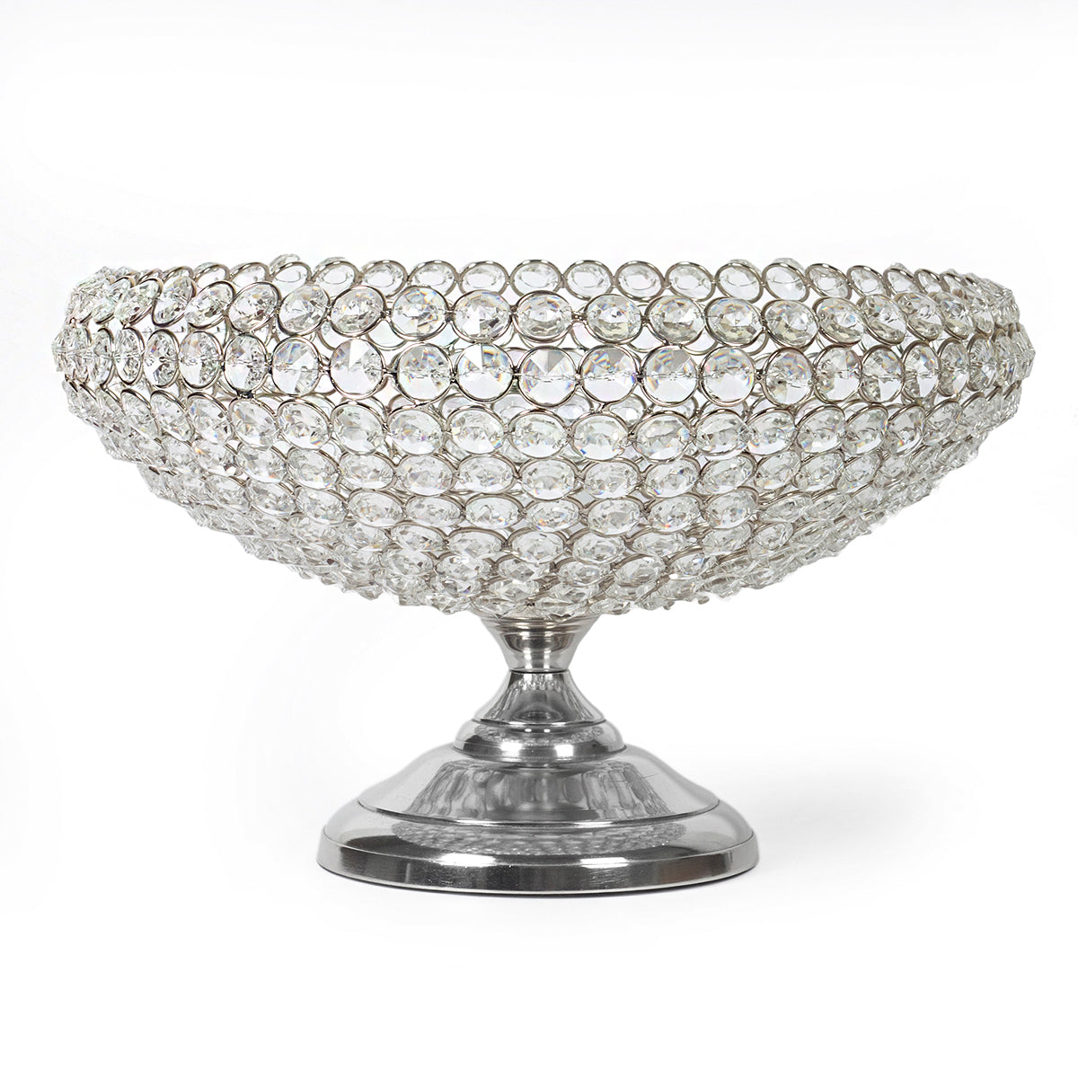 Luxe Crystal Bowl – Silver Grace Edition