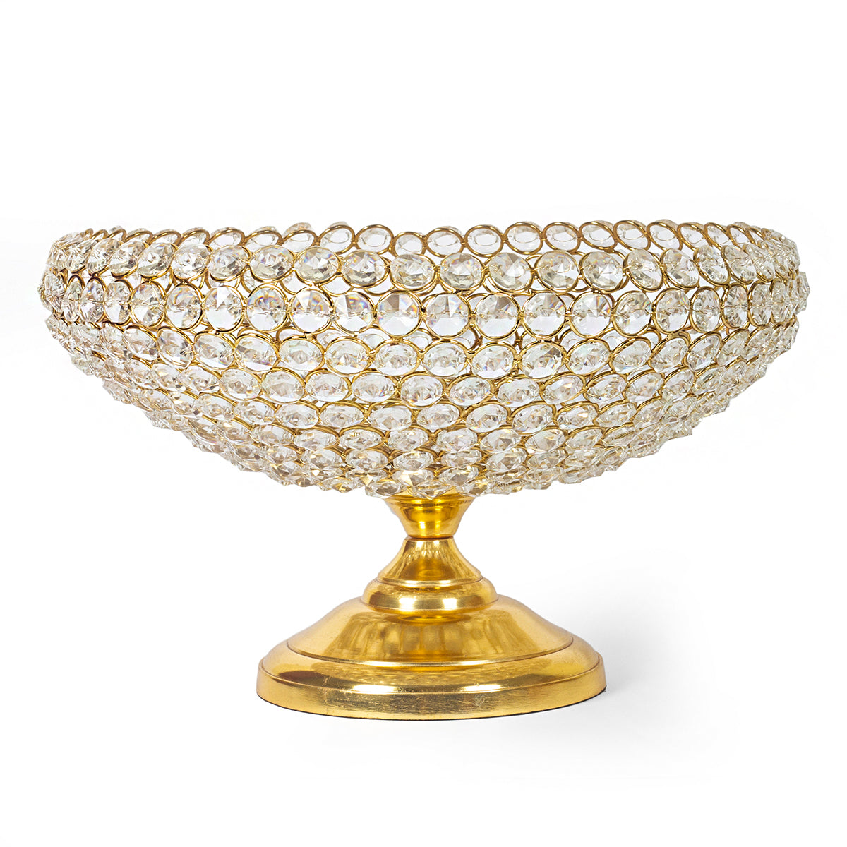Luxe Crystal Bowl – Gold Elegance Edition