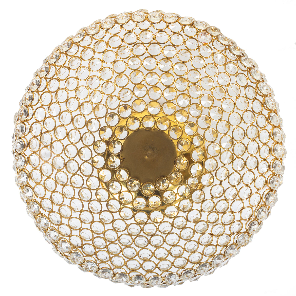 Luxe Crystal Bowl – Gold Elegance Edition