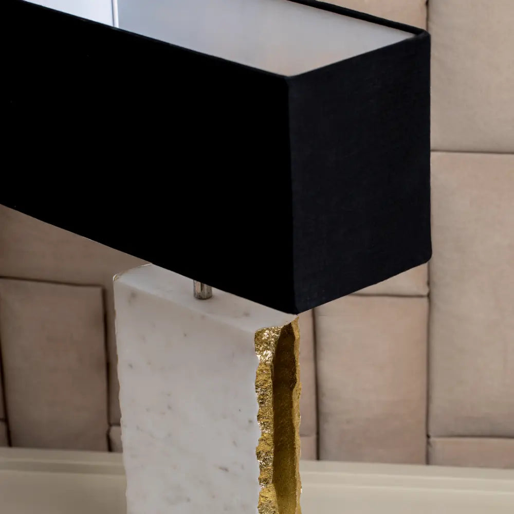 Ebony Marble Lamp