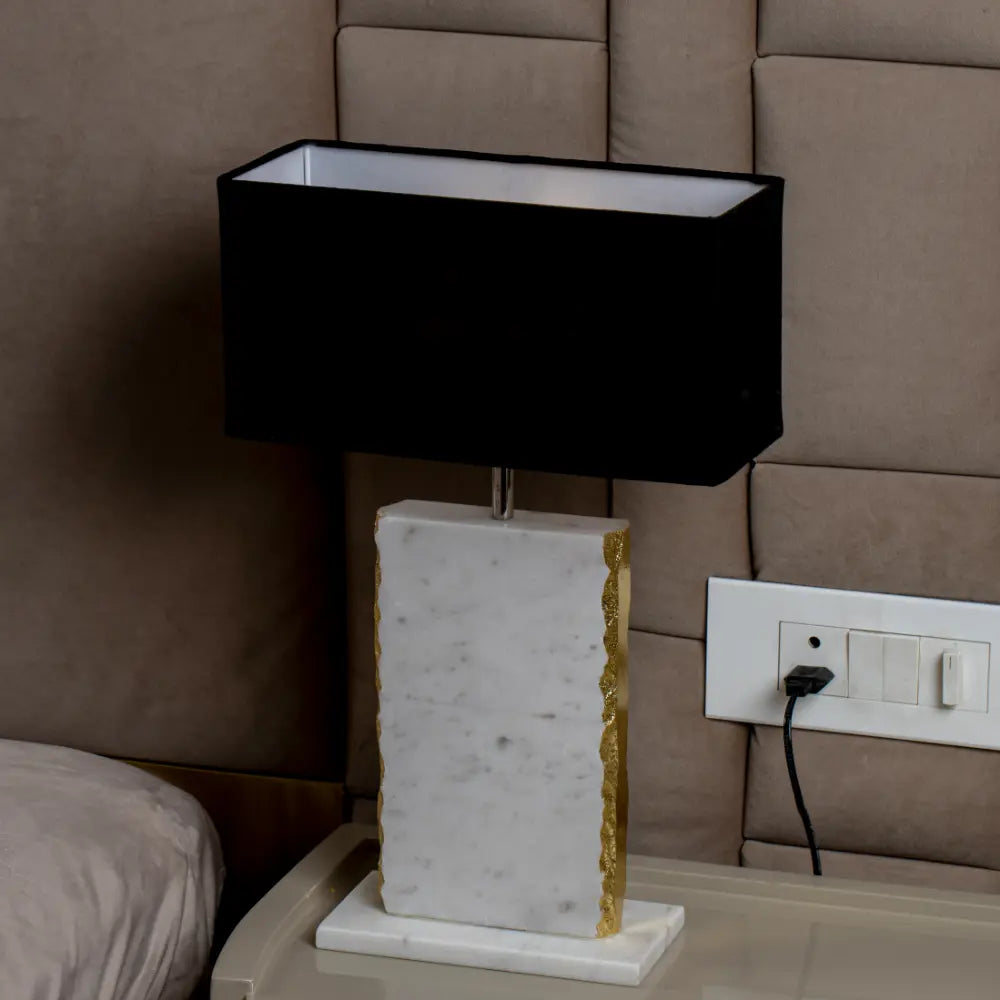 Ebony Marble Lamp