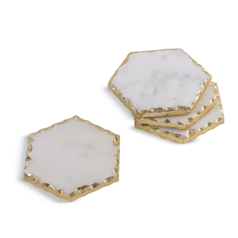 Luxe Marble Hexagon Coasters