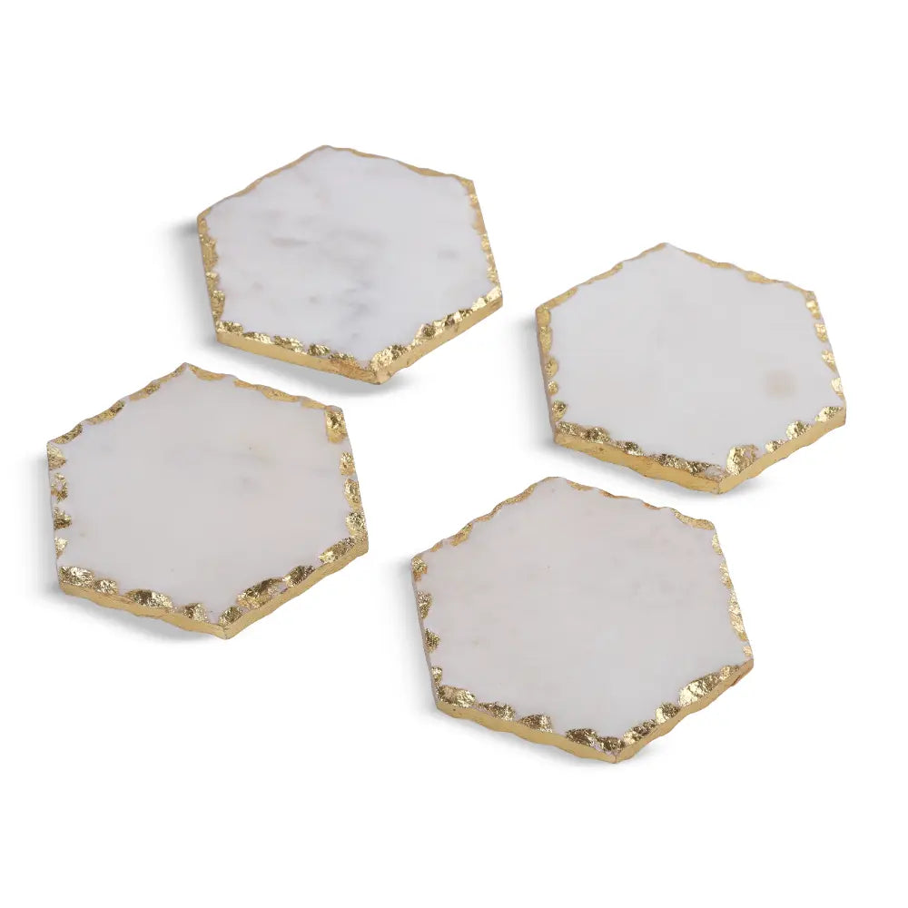 Luxe Marble Hexagon Coasters