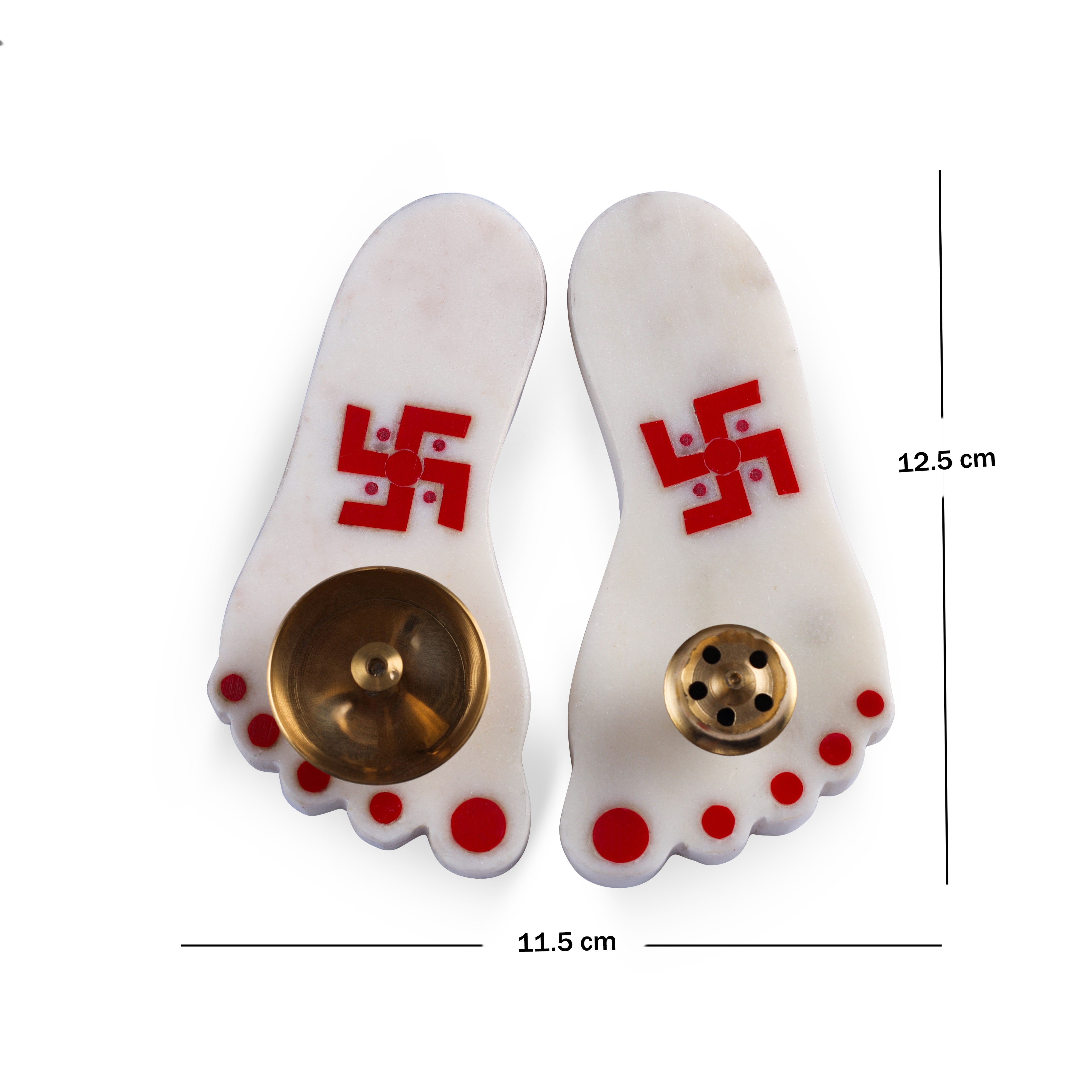 PARAMI Gift Box-Divine Footsteps Incense Holder and Diya