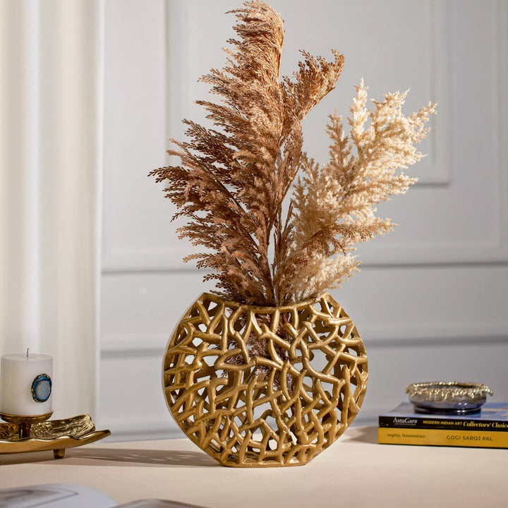 Golden Net Vase