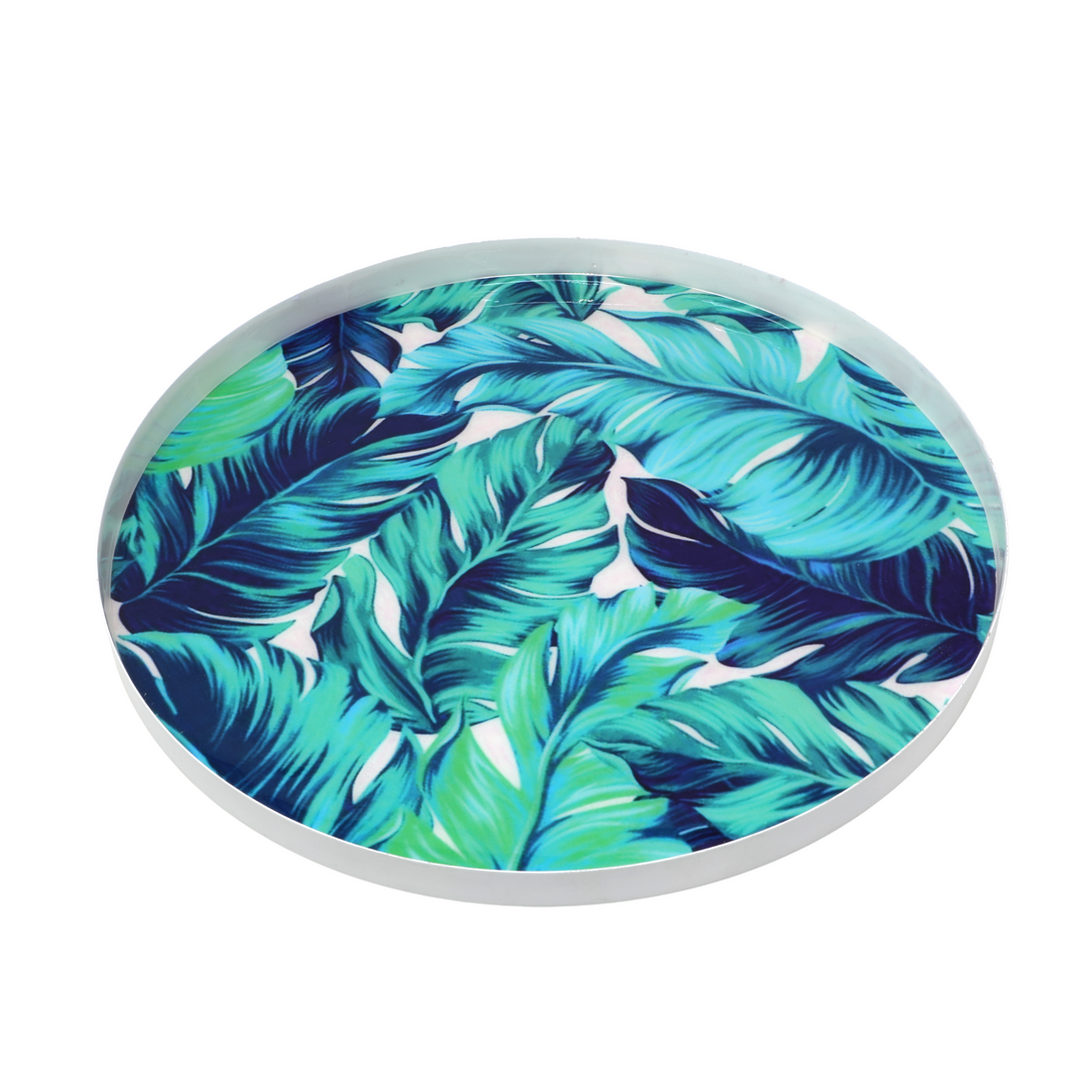 Island Palm Metal Plate