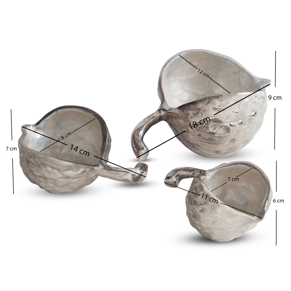 PARAMI Gift Box-Silver Shell Serving Set