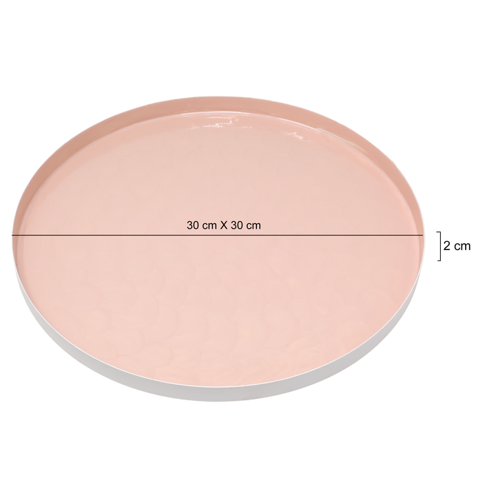 Peach Glow Metal Plate