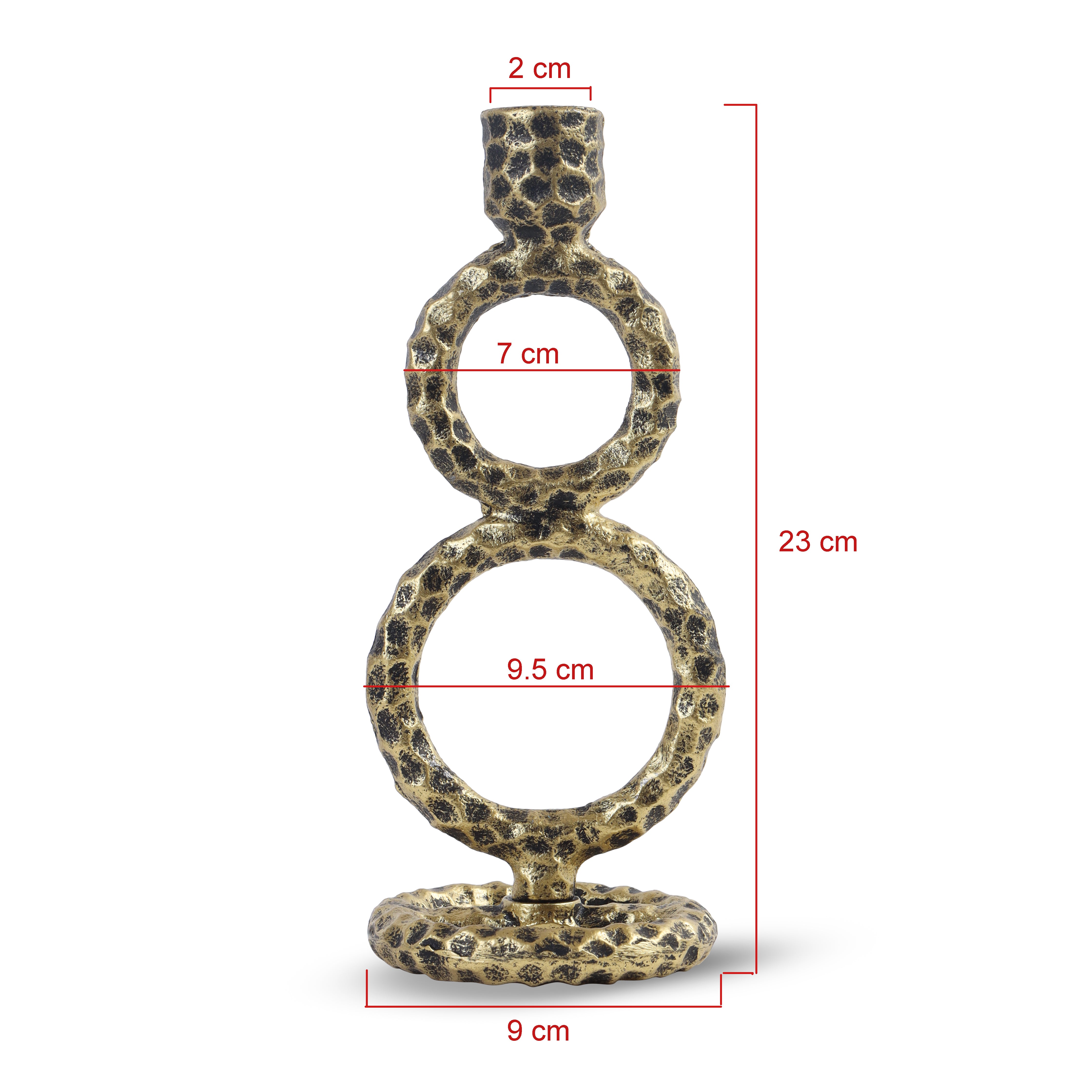 Rustic Radiant Ring Candleholders-Set of 3