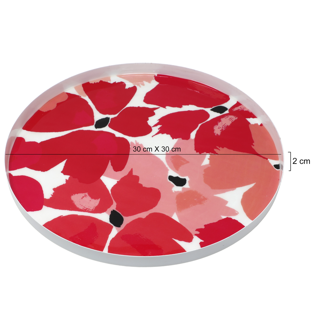 Scarlet Bloom Metal Plate